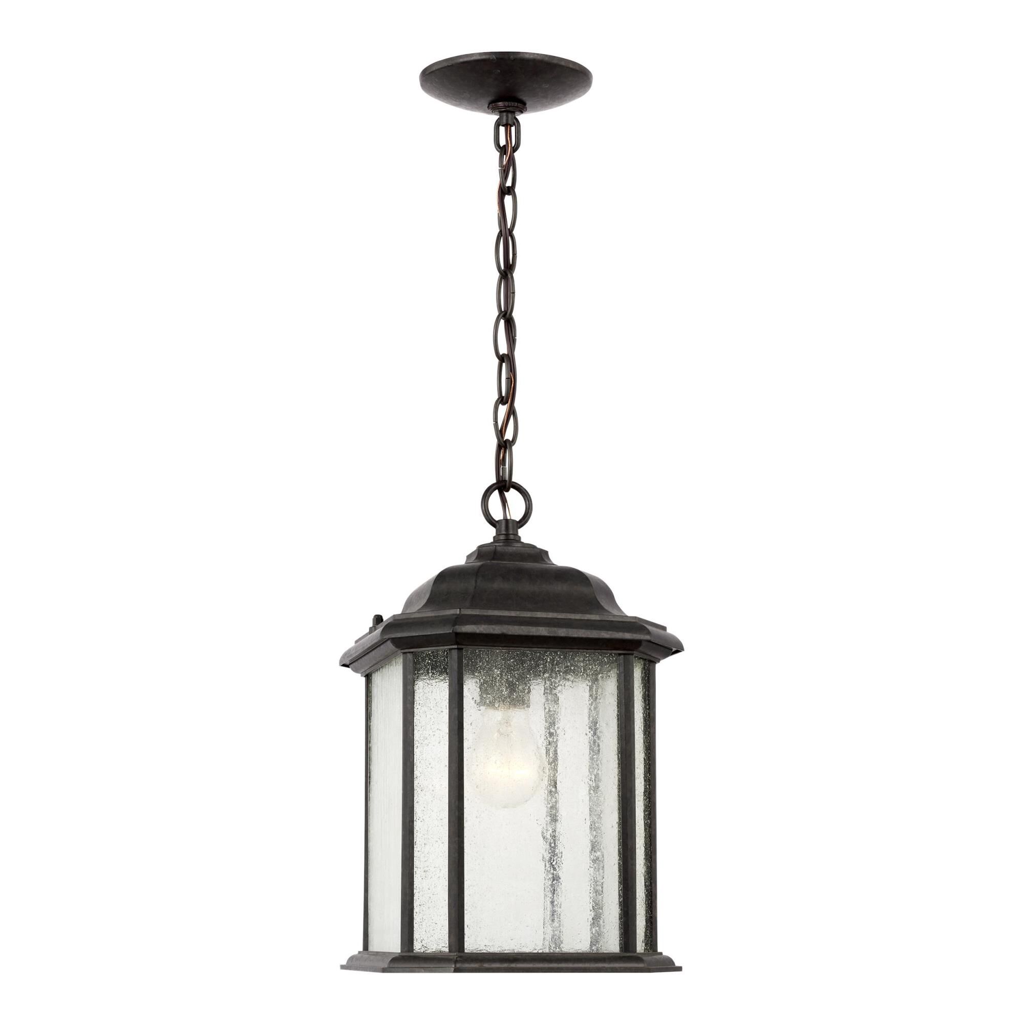 Shown in Oxford Bronze finish and Clear Seeded glass