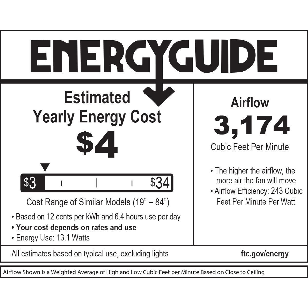Hover Outdoor Rated 52 Inch Flush Mount Fan with Light Kit by Hinkley Lighting