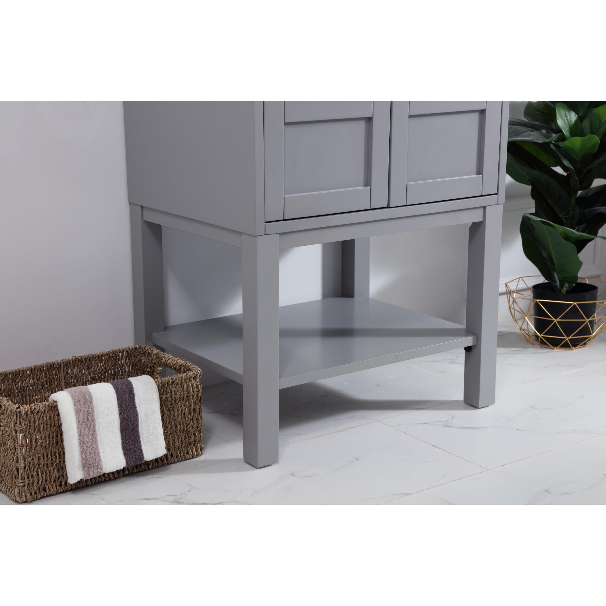 Shown in Grey finish