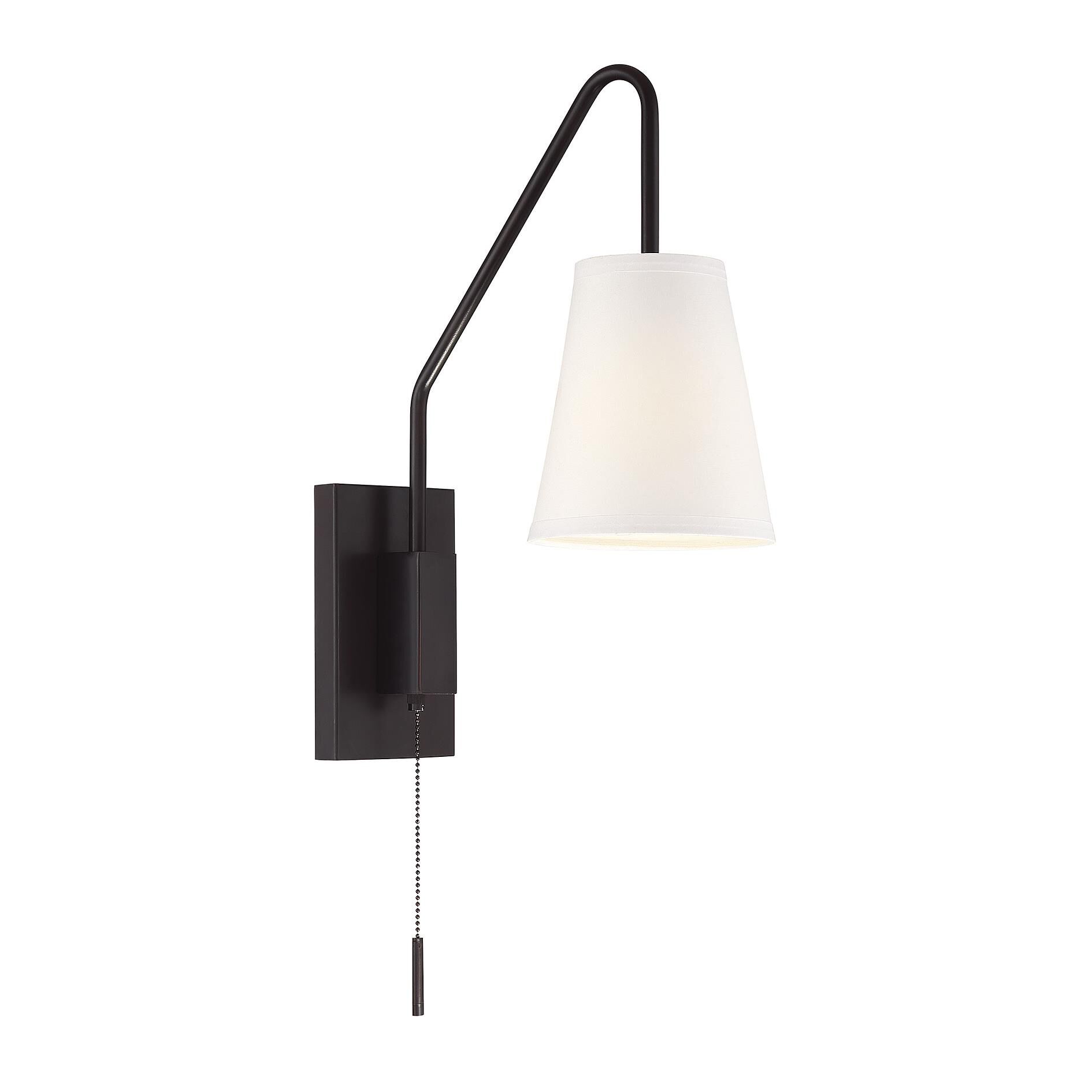 Shown in English Bronze finish and White shade