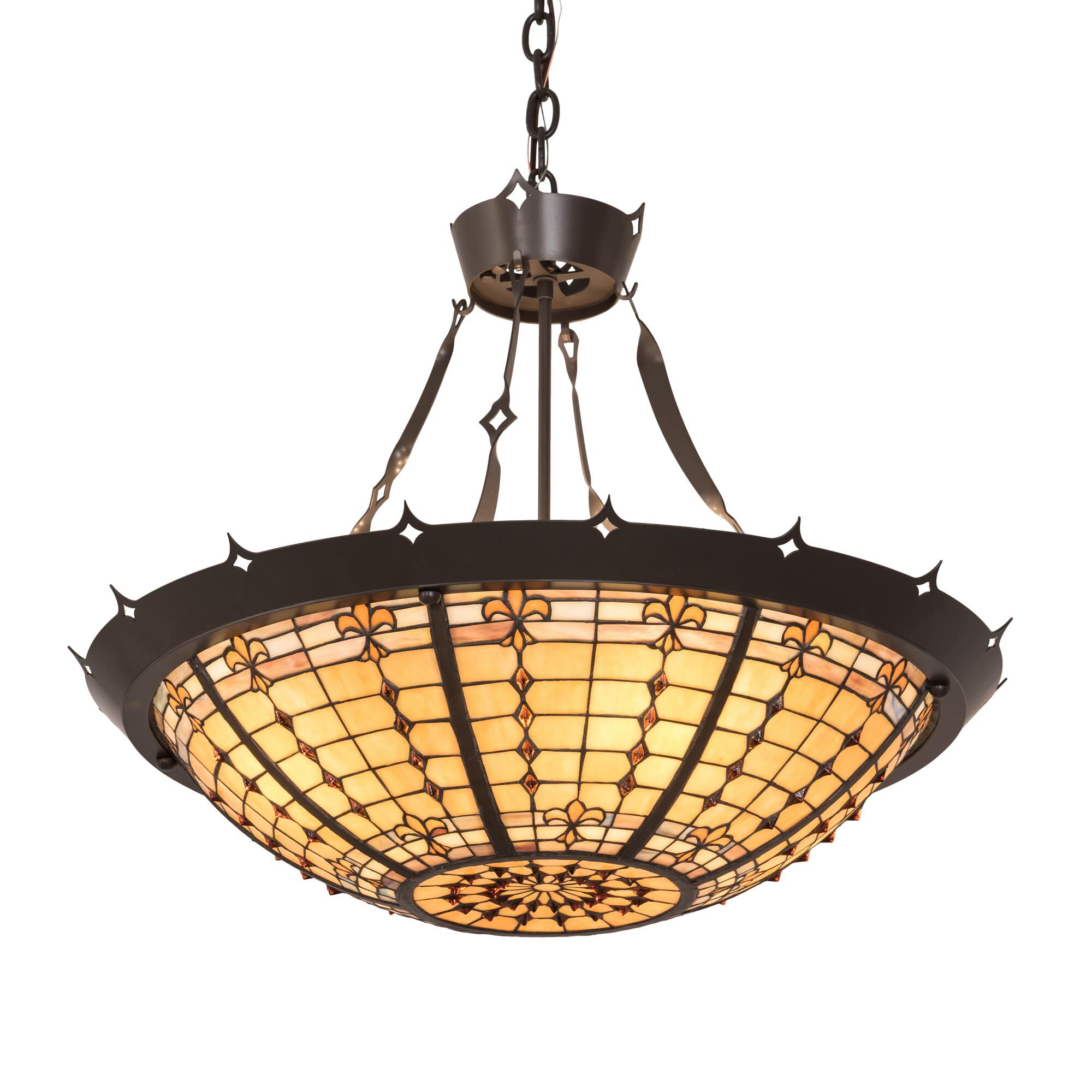 Fleur-De-Lite 28 Inch Large Pendant by Meyda Lighting