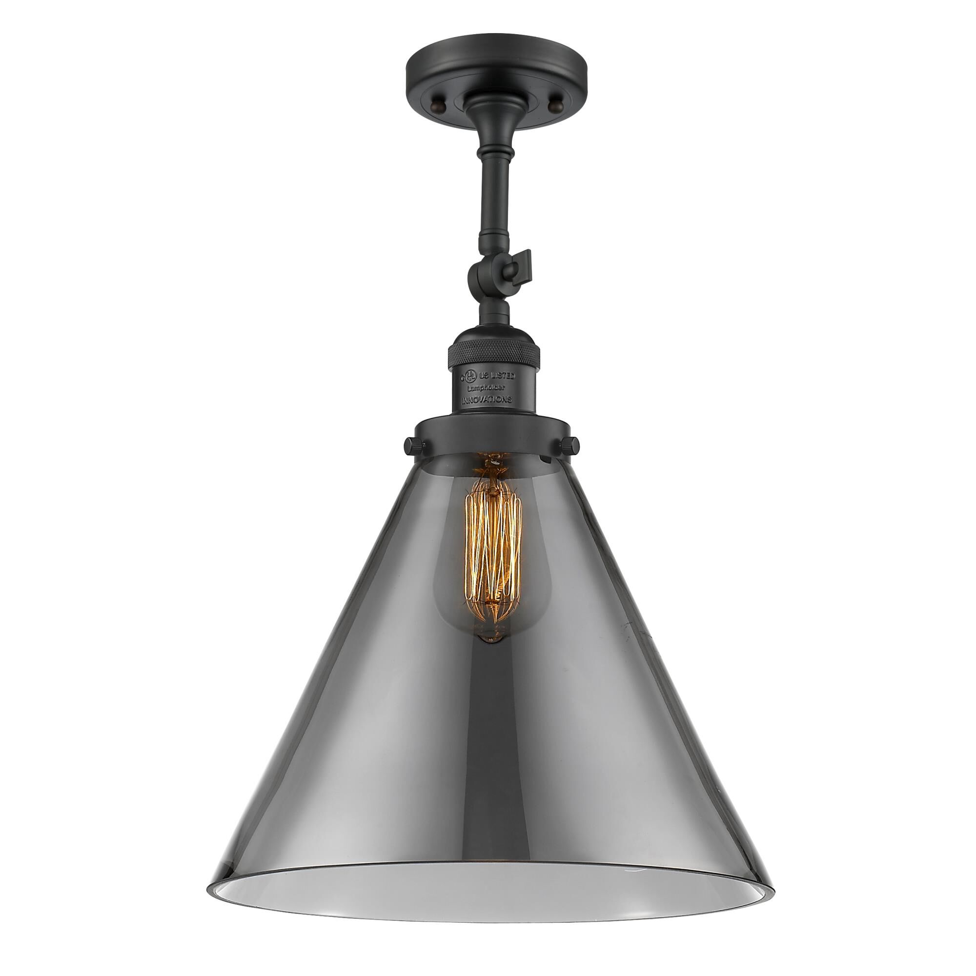 Bruno Marashlian Cone 12 Inch 1 Light Semi Flush Mount by Innovations Lighting