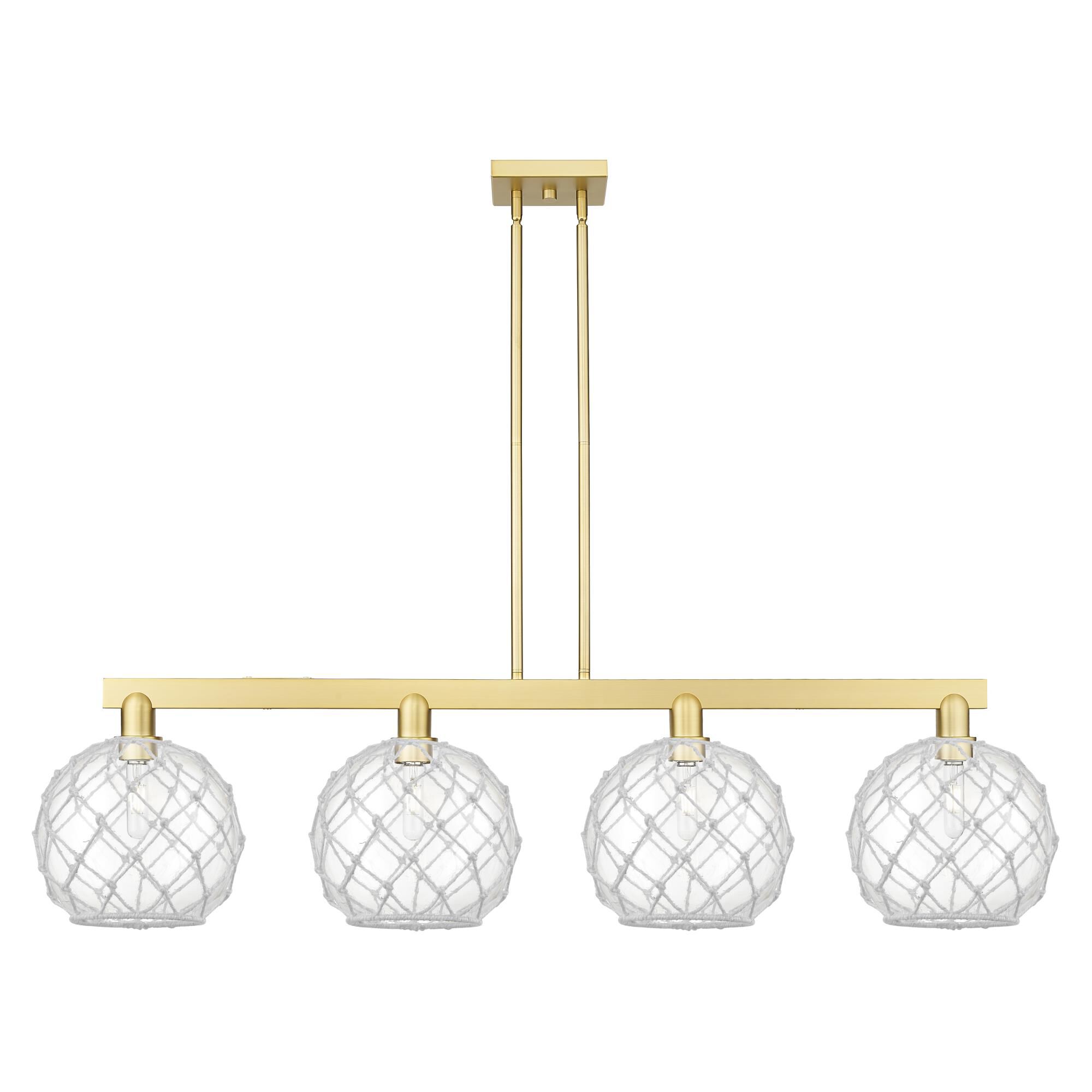 Bruno Marashlian Farmhouse Rope 53 Inch Linear Suspension Light by Innovations Lighting