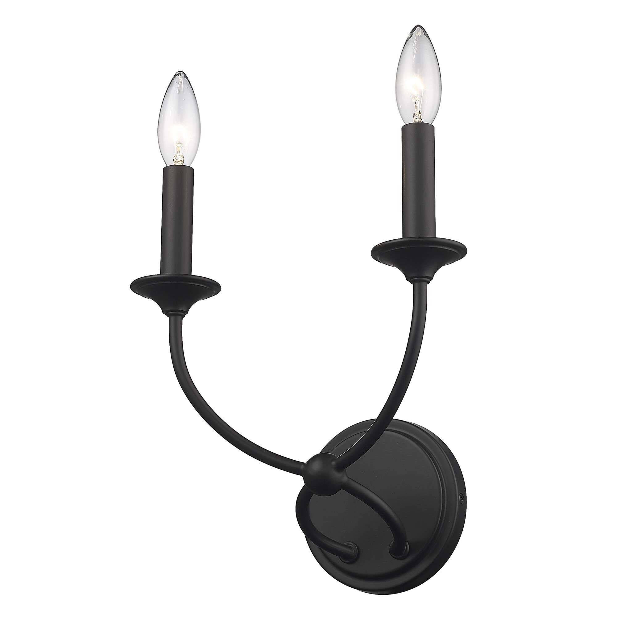 Shown in Matte Black finish and Steel shade