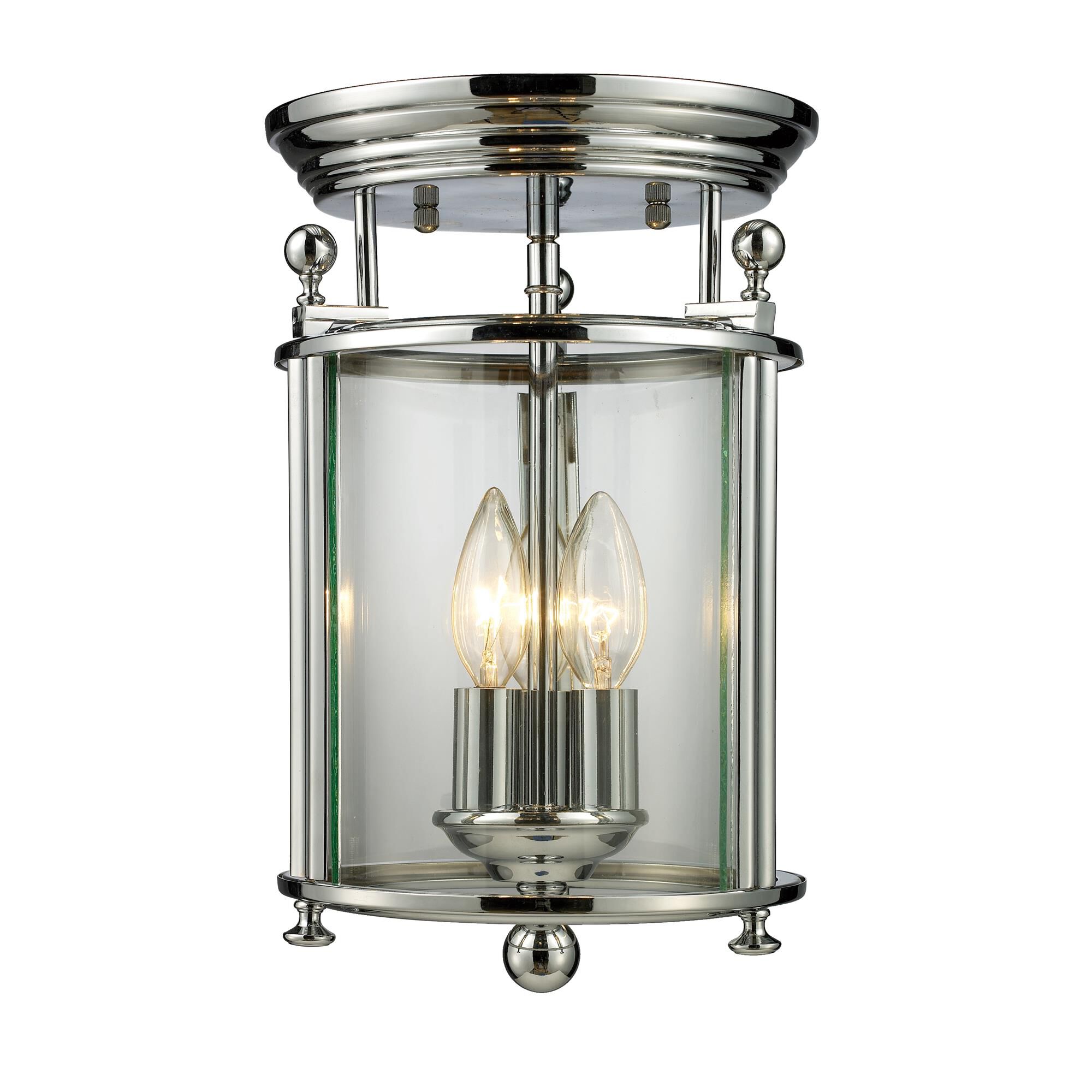 Wyndham 8 Inch 3 Light Flush Mount by Z-Lite
