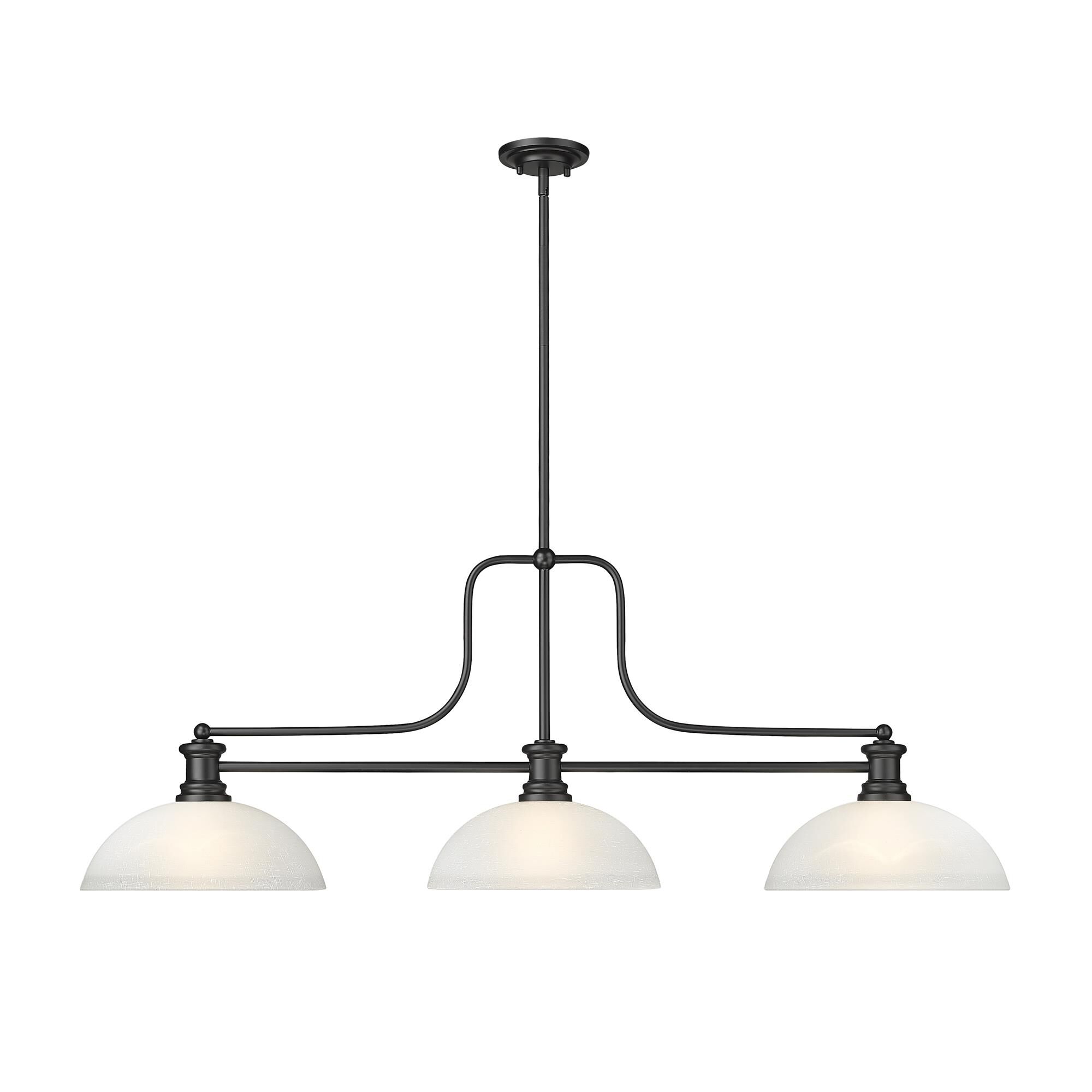 Shown in Matte Black finish and White shade