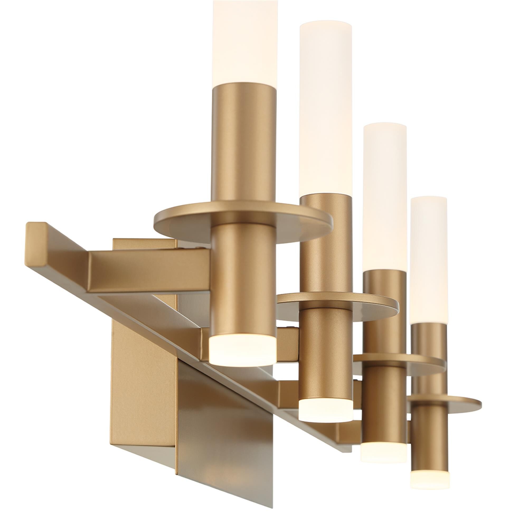 Shown in Gold finish and Frosted White Acrylic glass