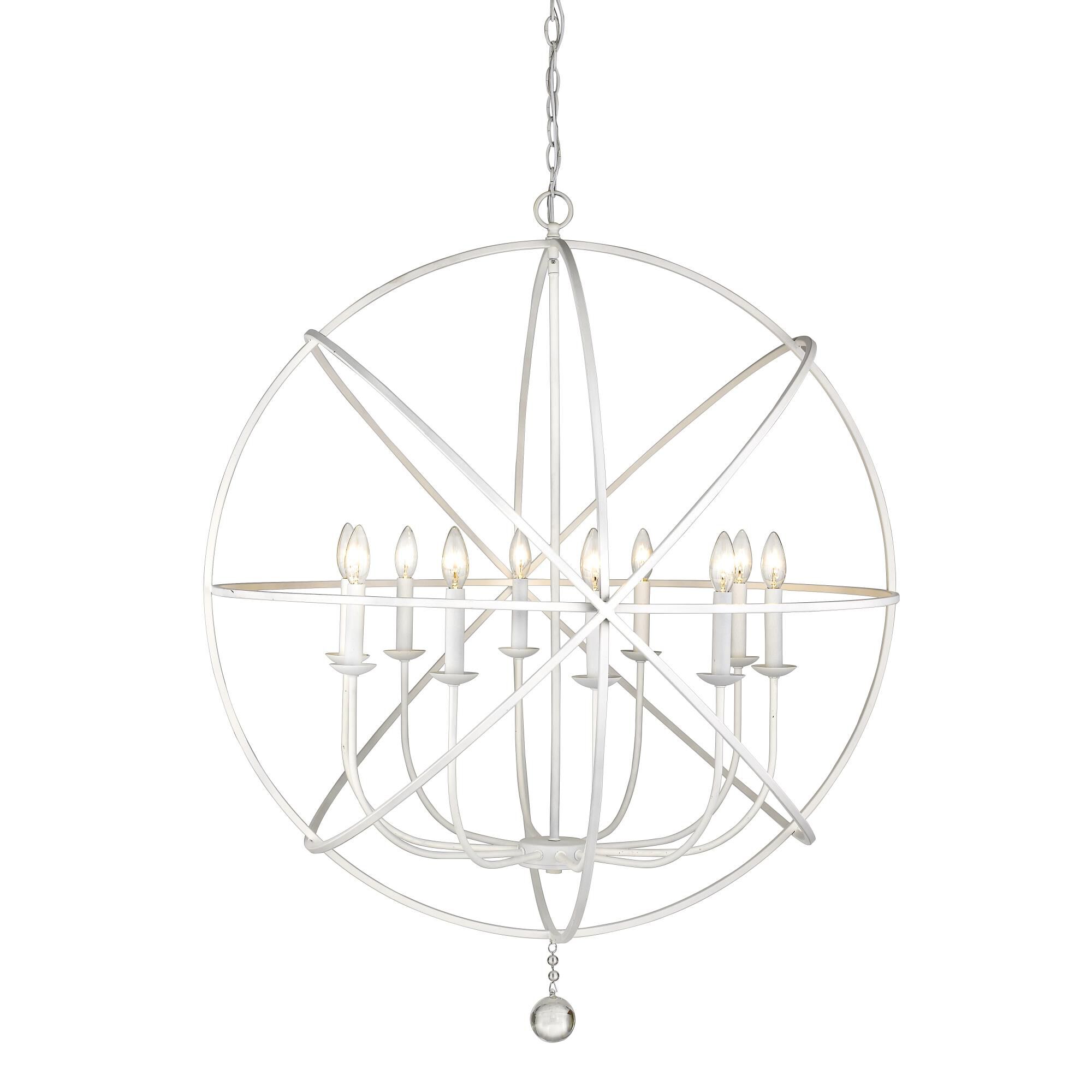 Shown in Matte White finish and --- glass and --- shade