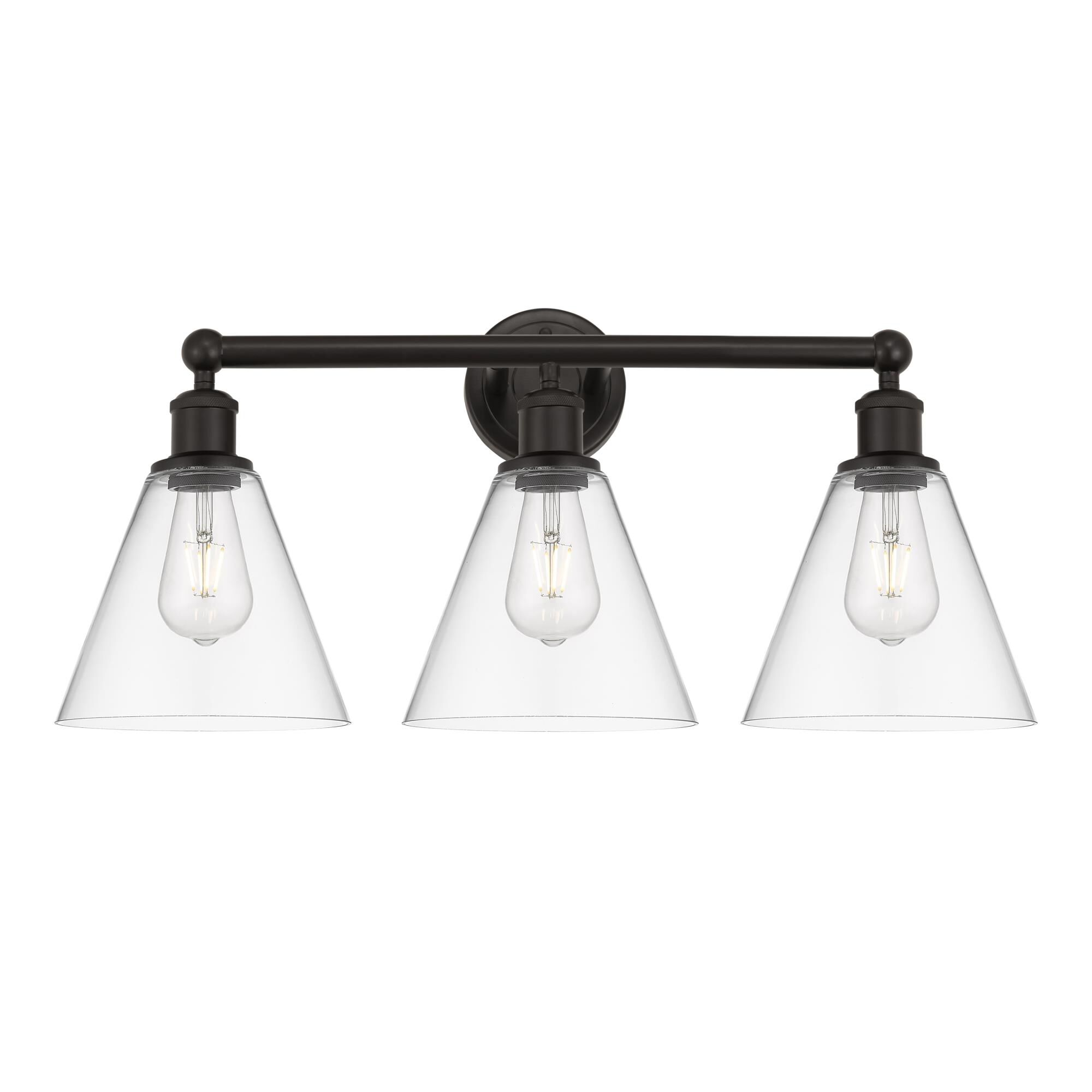 Shown in Oil Rubbed Bronze finish and Clear glass