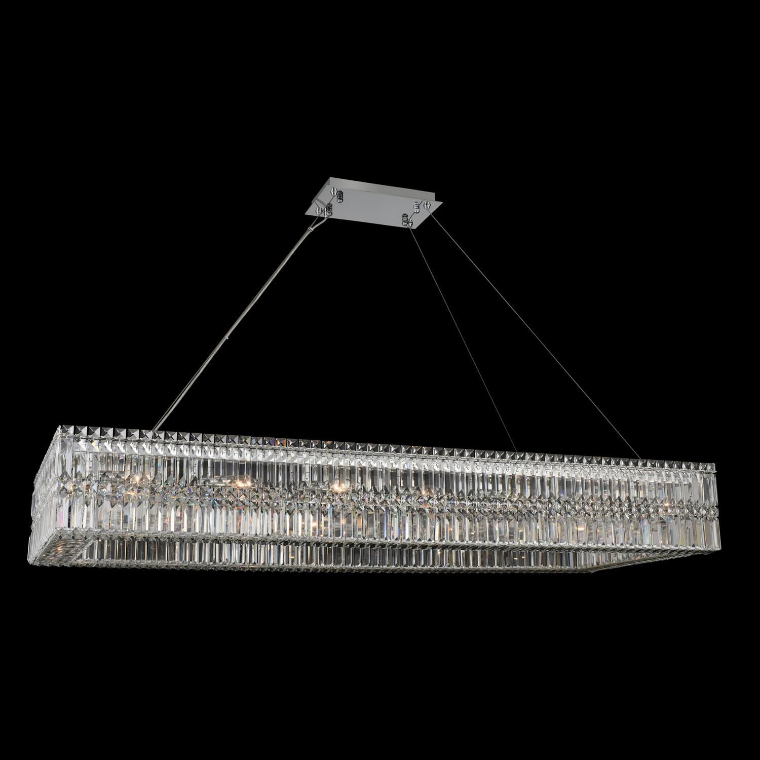 Rettangolo 60 Inch 18 Light Linear Suspension Light by Allegri