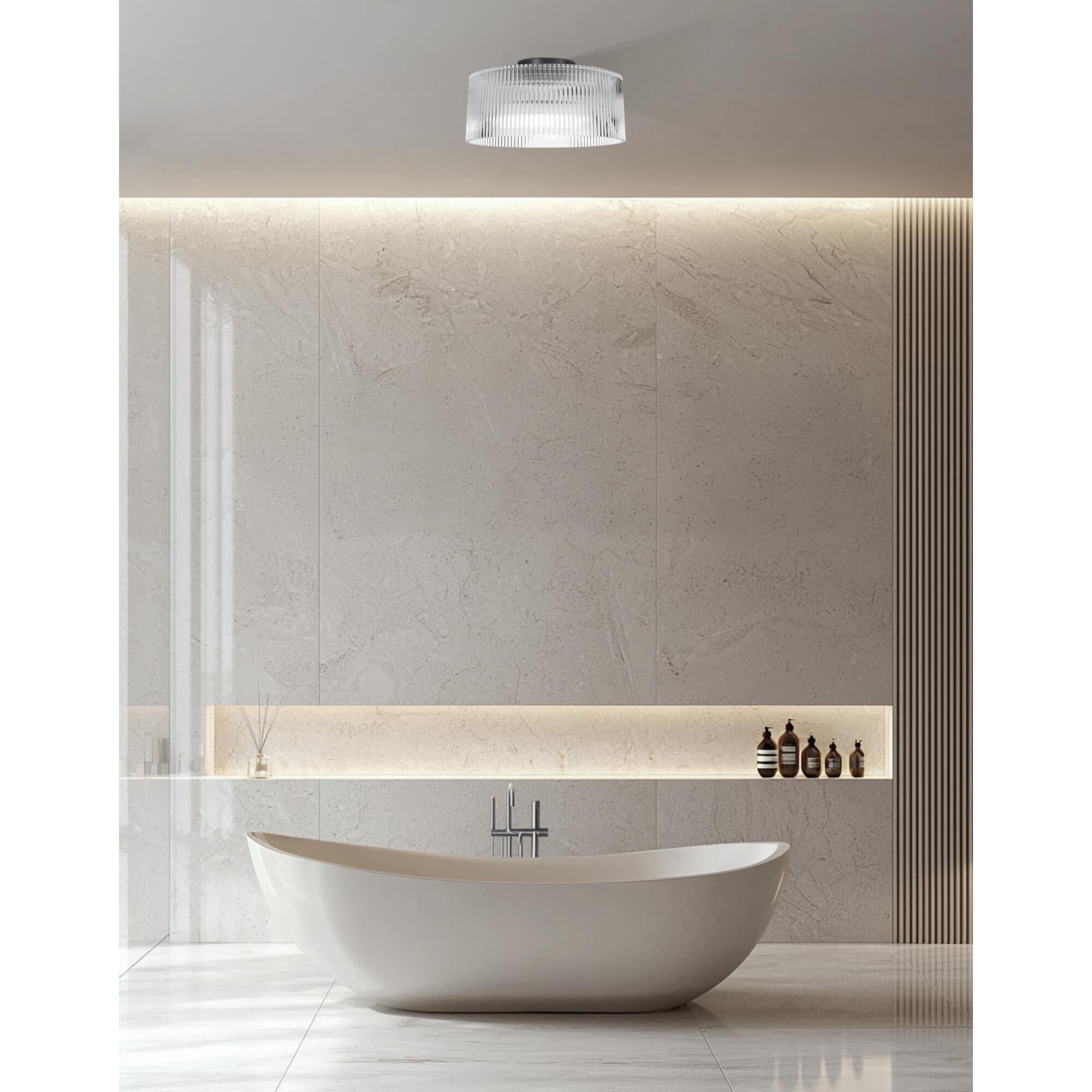 Nadine 12 Inch Flush Mount by Dainolite