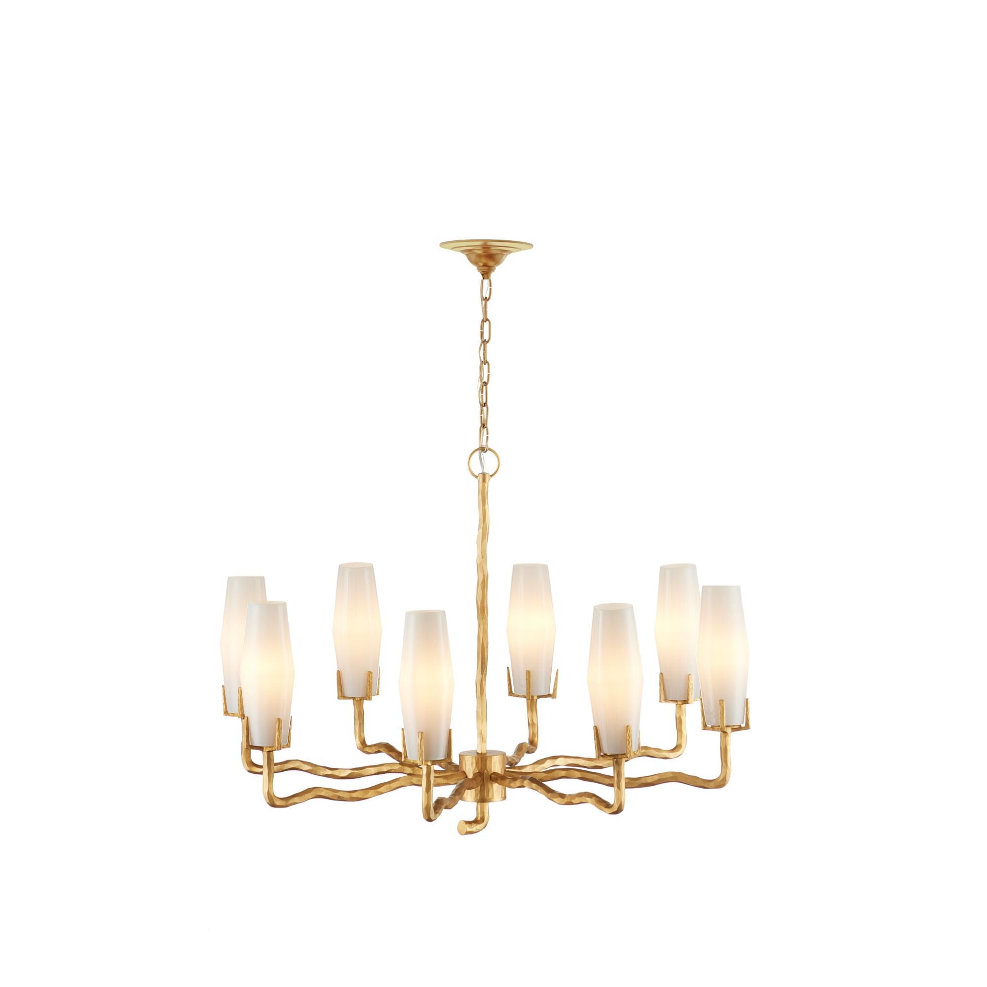 Shown in White and Matte Gold finish