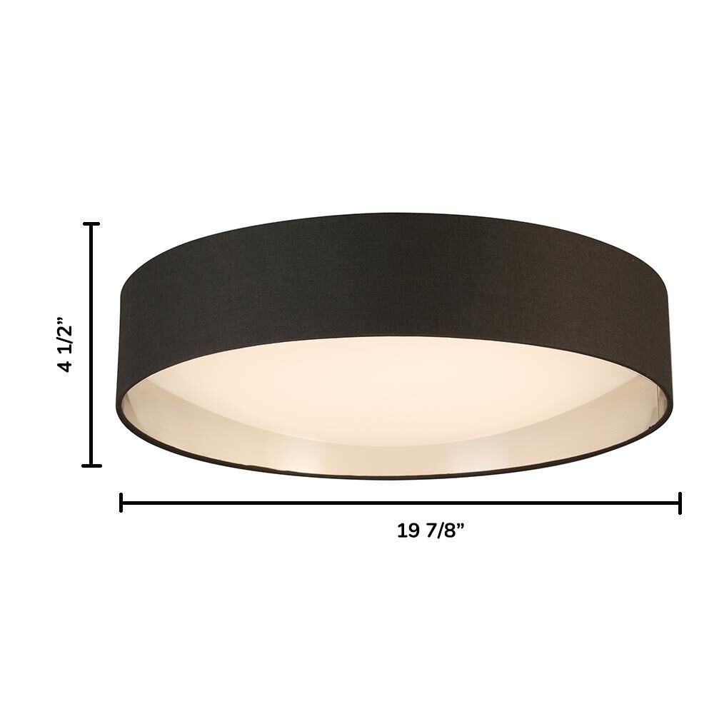 Eglo Orme 19 Inch 1 Light LED Flush Mount by Eglo Lighting