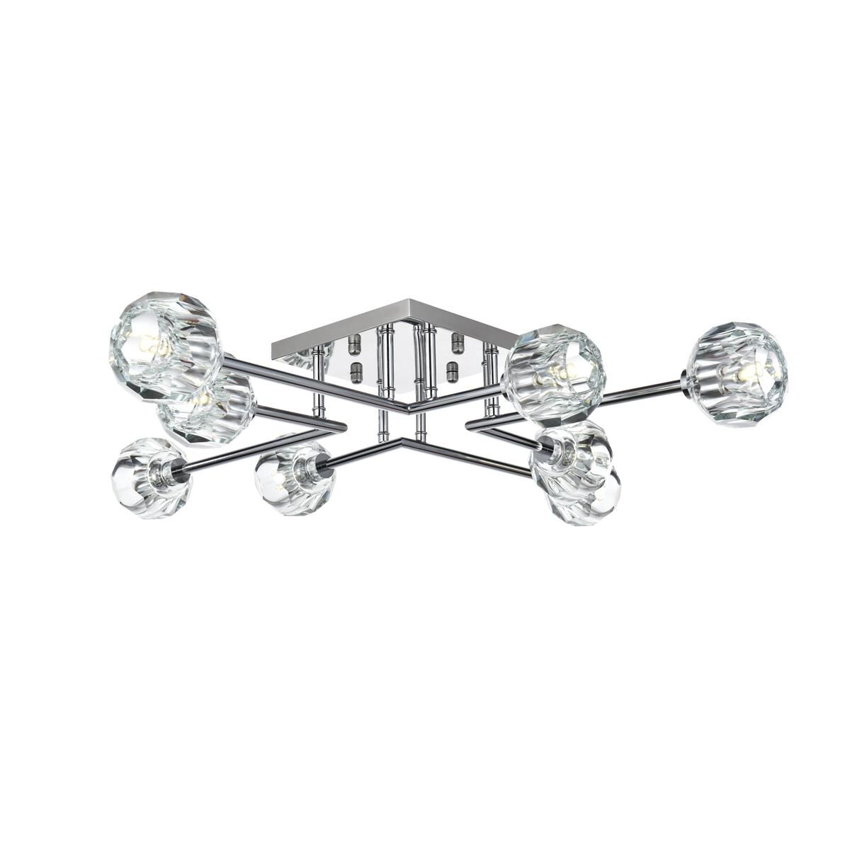 Shown in Chrome finish and Clear Royal Cut crystal