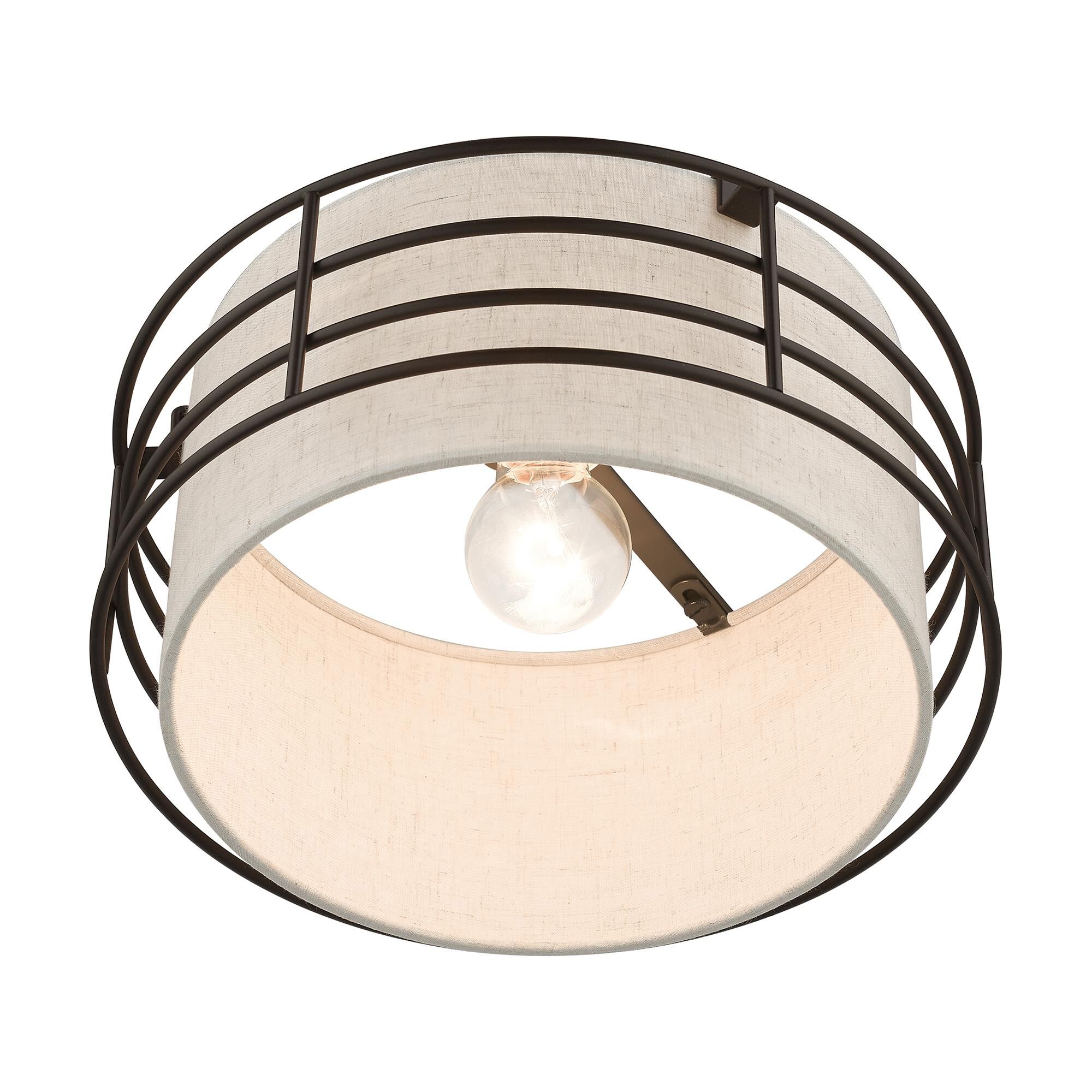 Blanchard 12 Inch 1 Light Semi Flush Mount by Livex Lighting