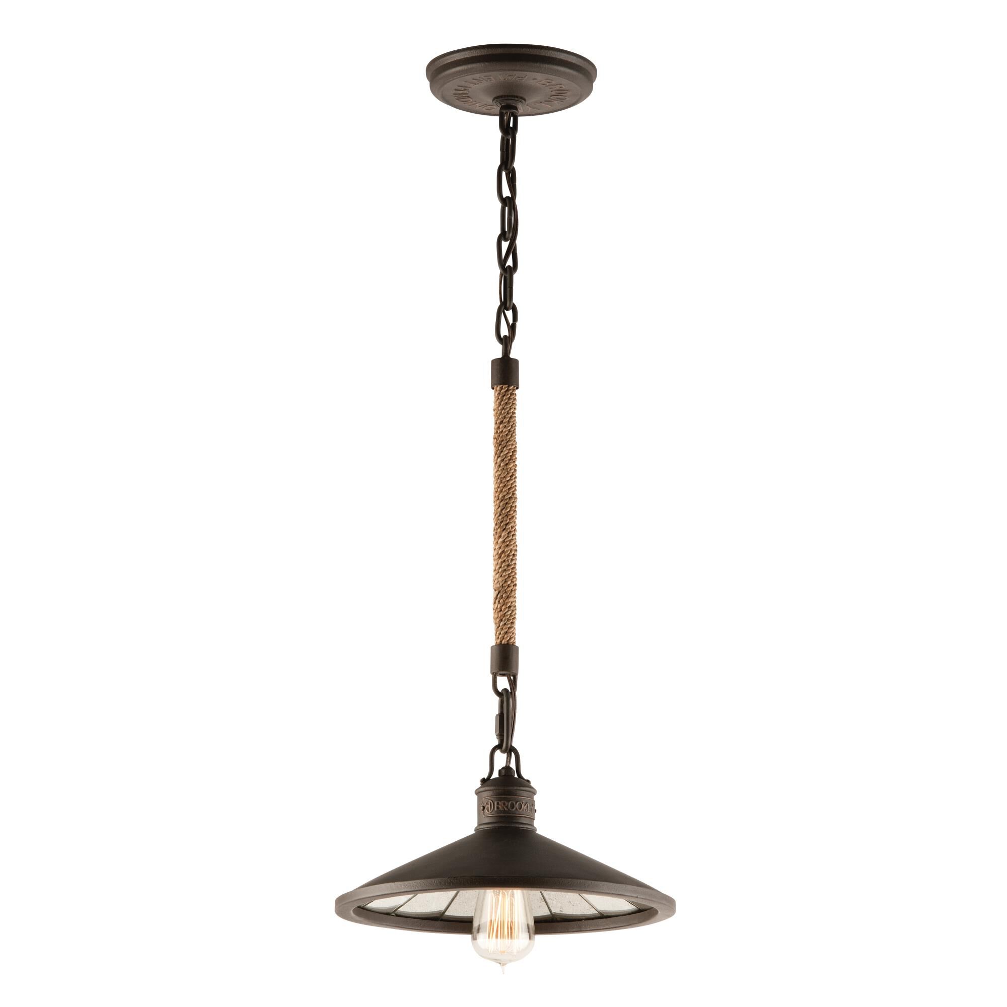 Brooklyn 12 Inch Mini Pendant by Troy Lighting