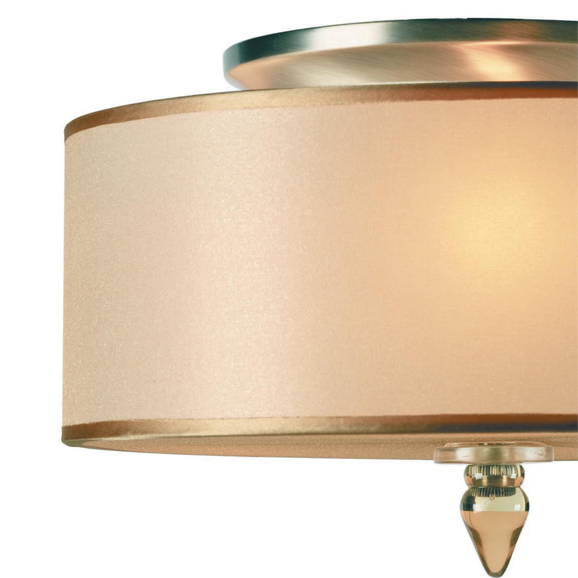 Luxor 14 Inch 3 Light Flush Mount,