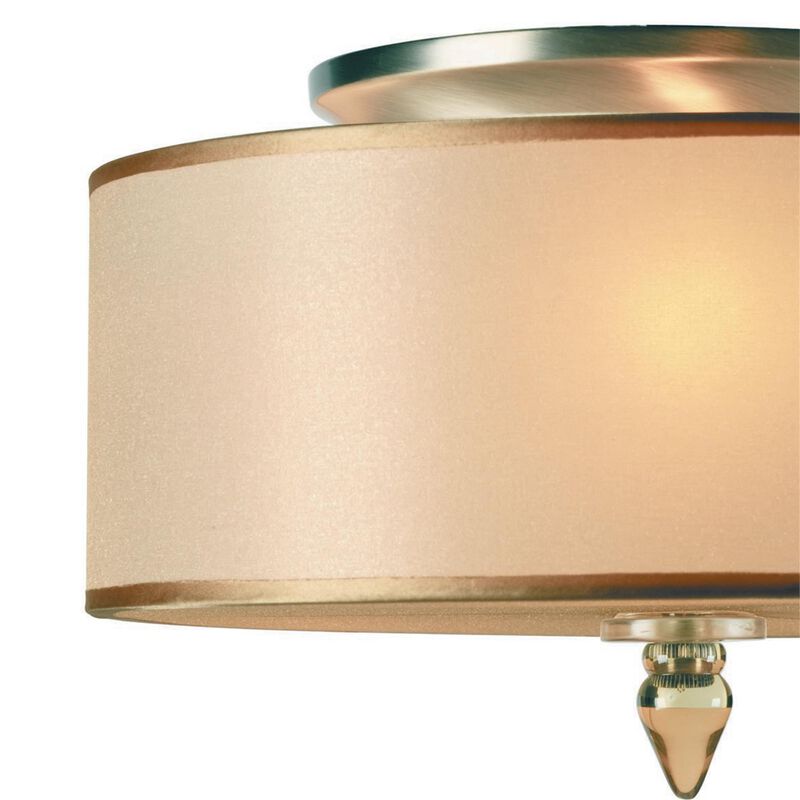 Luxor 14 Inch 3 Light Flush Mount by Crystorama