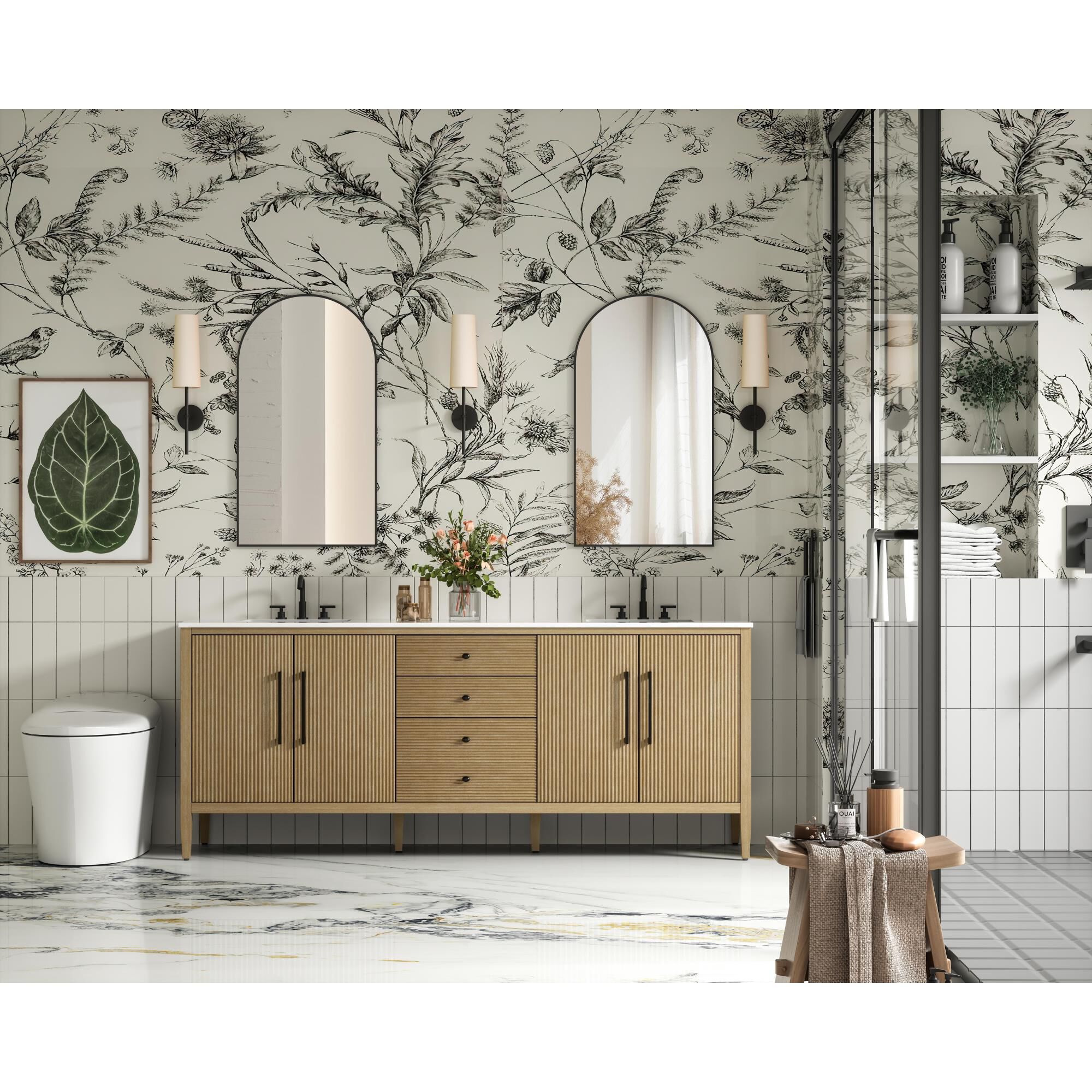 Shown in Linen Oak finish