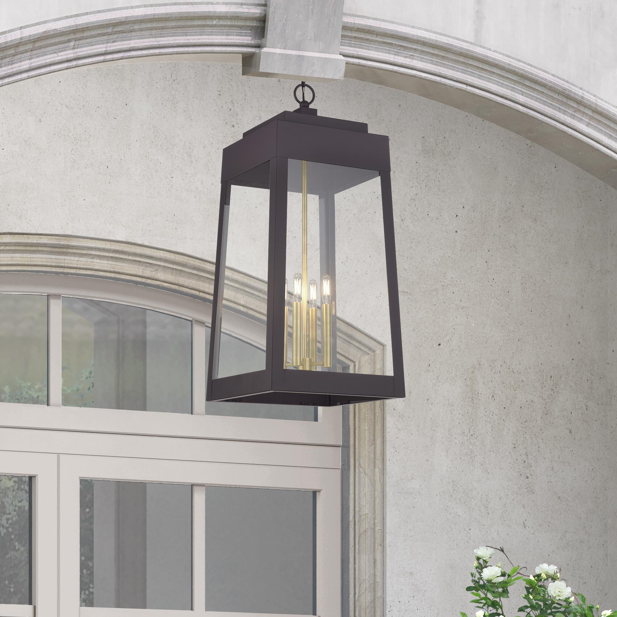 Oslo 14 Inch Outdoor Hanging Lantern by Livex Lighting