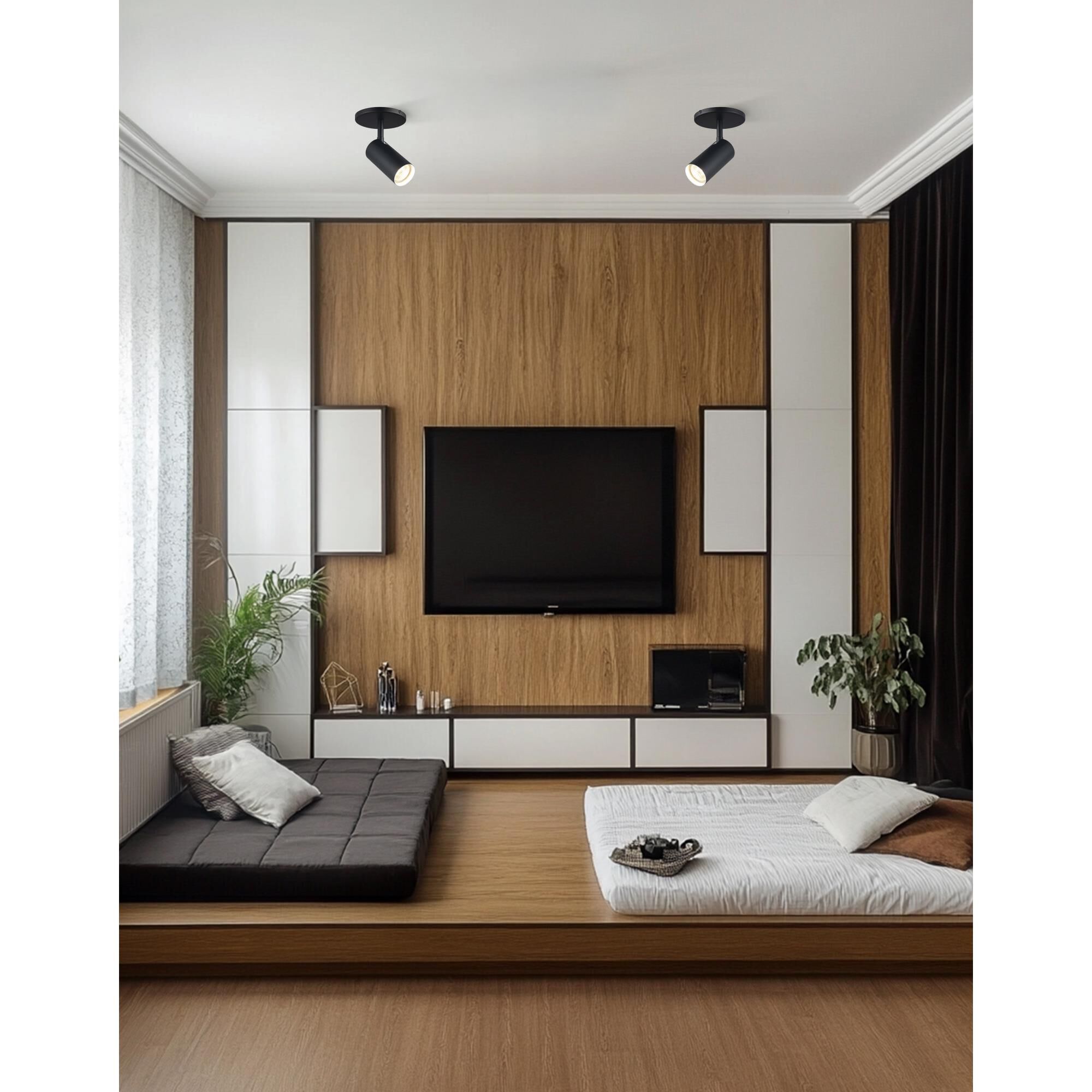 Stanly 4 Inch 1 Light Semi Flush Mount by Dainolite