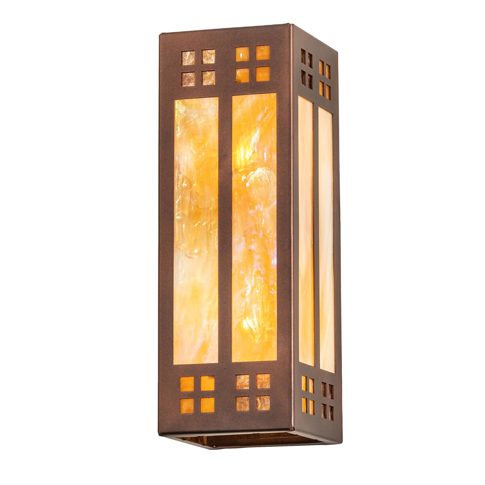 Prairie Loft 14 Inch Tall 2 Light LED Outdoor Wall Light by Meyda Lighting