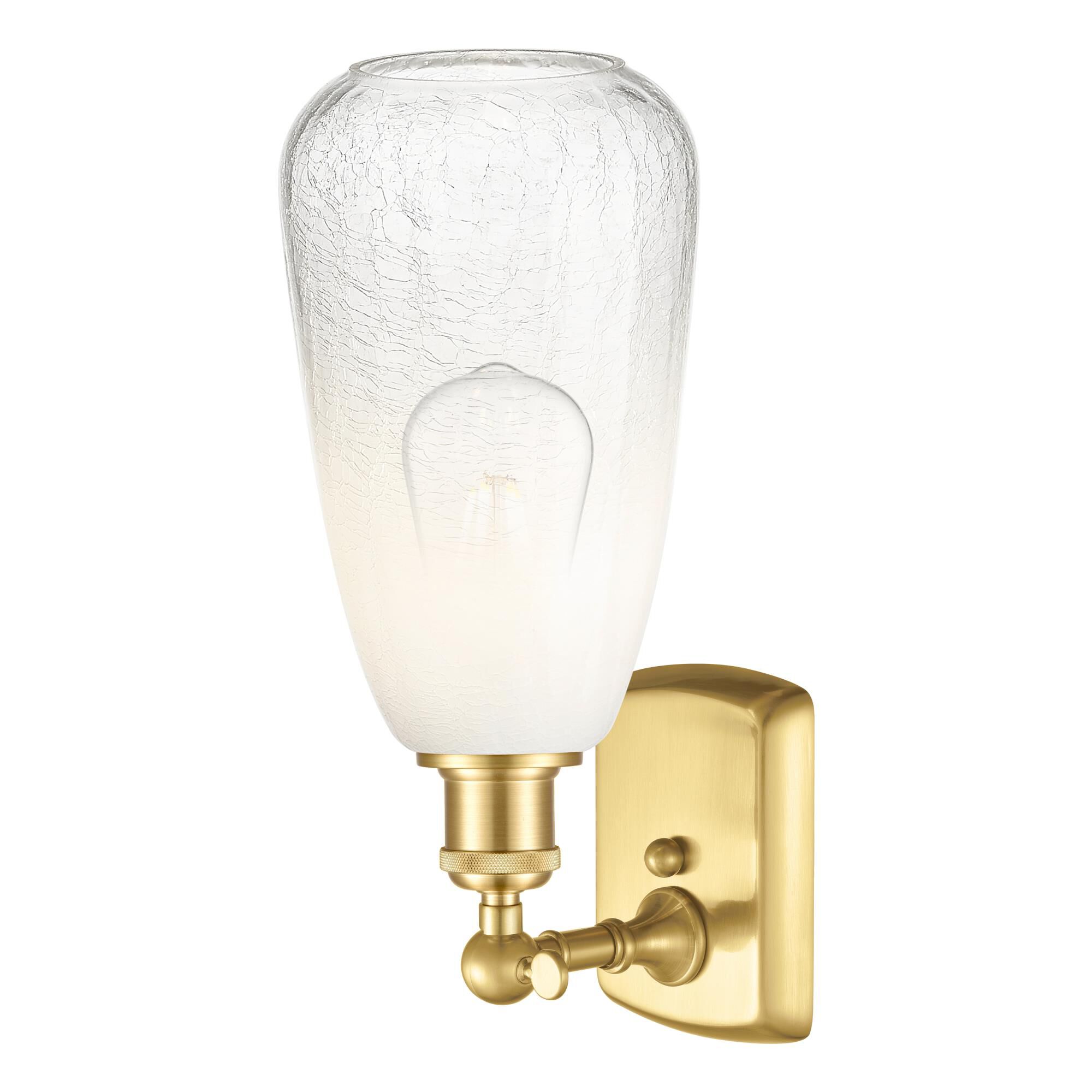 Shown in Satin Gold finish and Opal glass