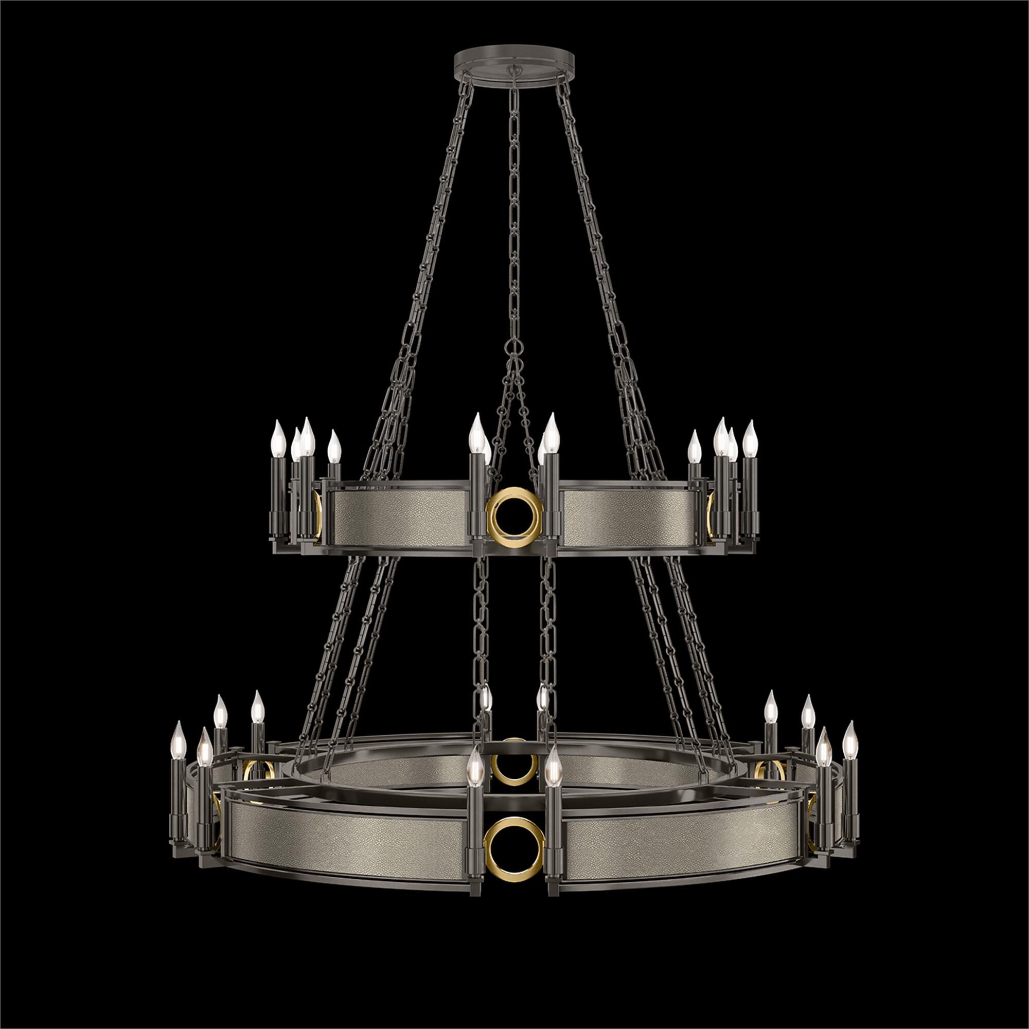 Shown in Midnight Steel and Brass  finish and Coco accent