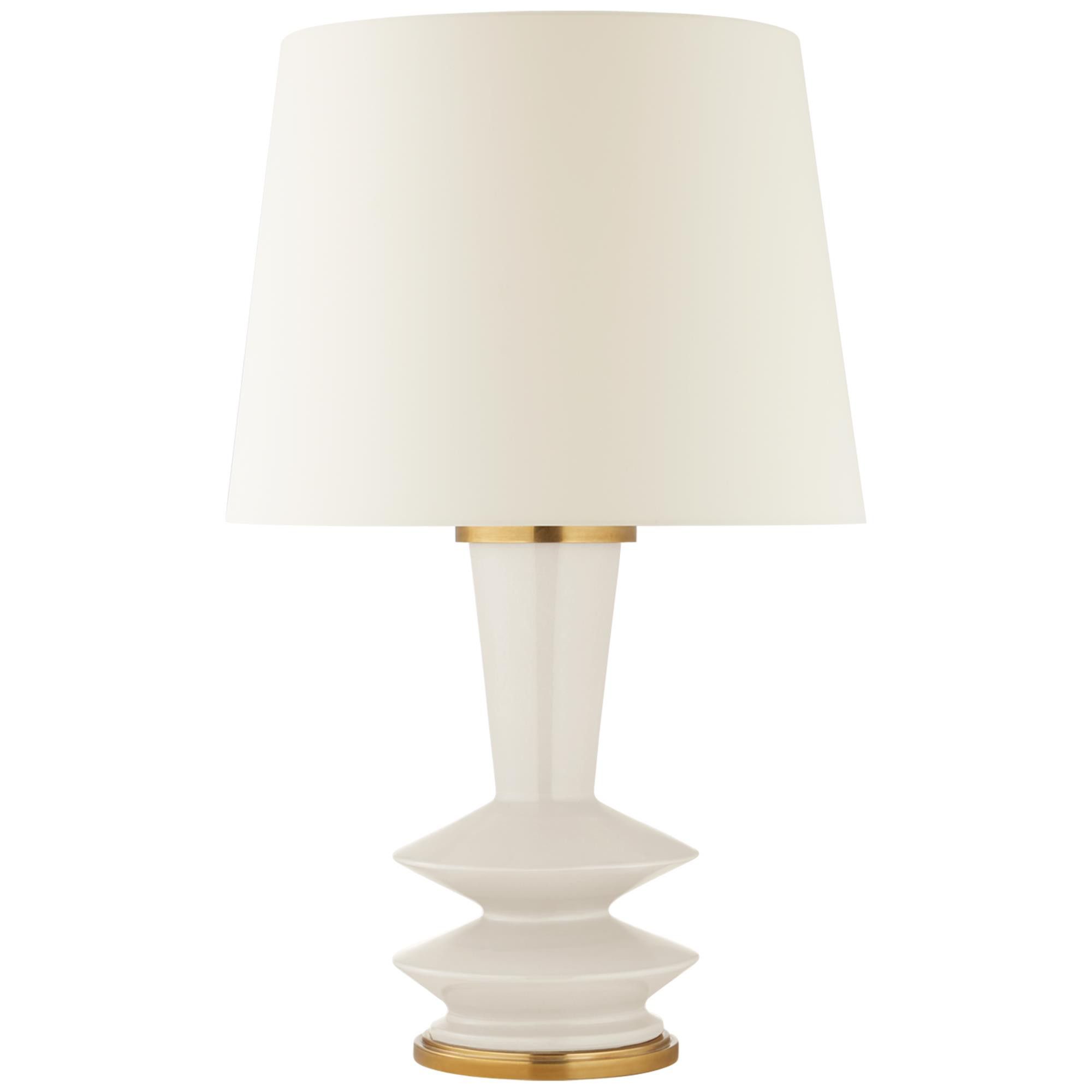 Shown in Ivory finish and Linen shade