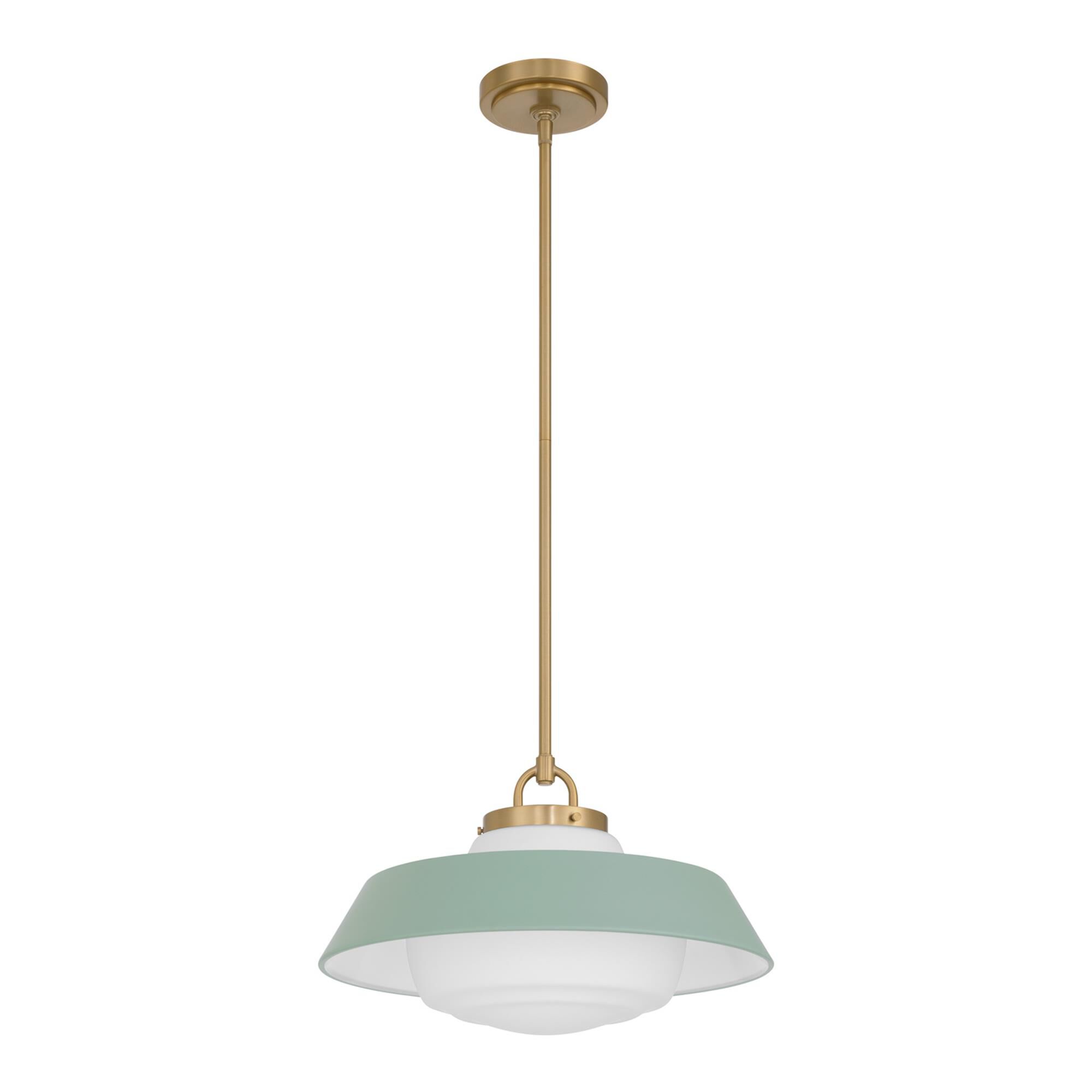 Shown in Vibrant Gold finish and Steel glass and Steel shade