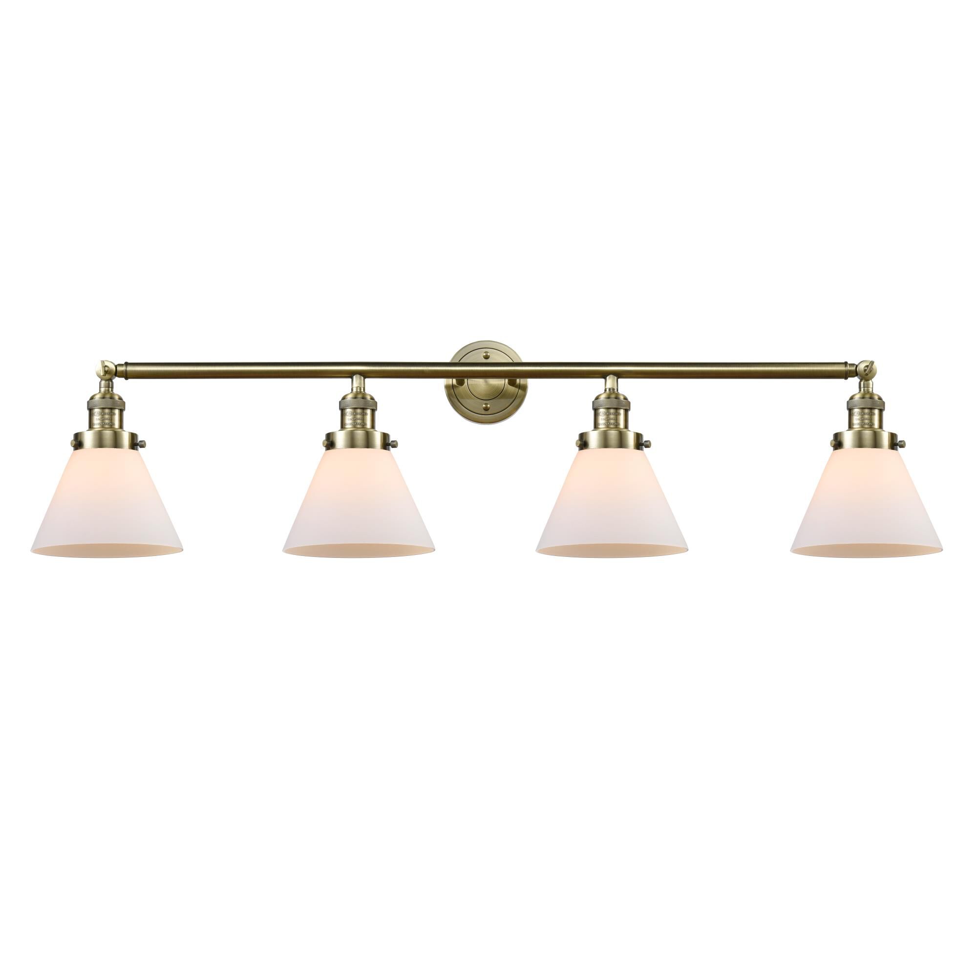 Bruno Marashlian Large Cone 43 Inch 4 Light Bath Vanity Light by Innovations Lighting