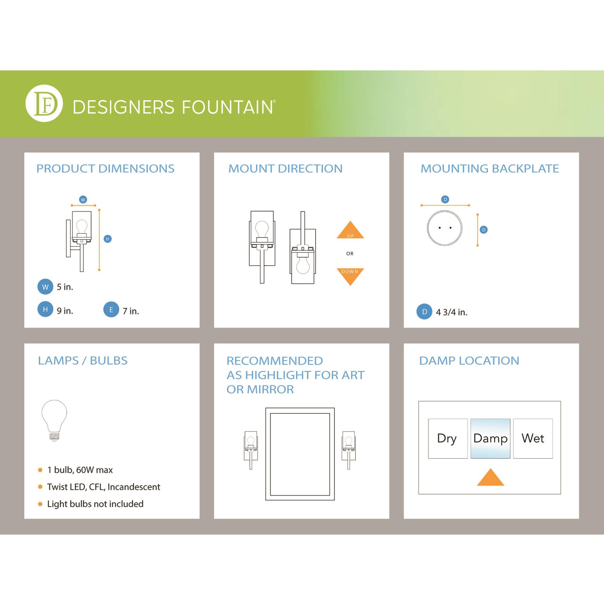 Shown in Polished Nickel finish and Clear Blown Ripple glass