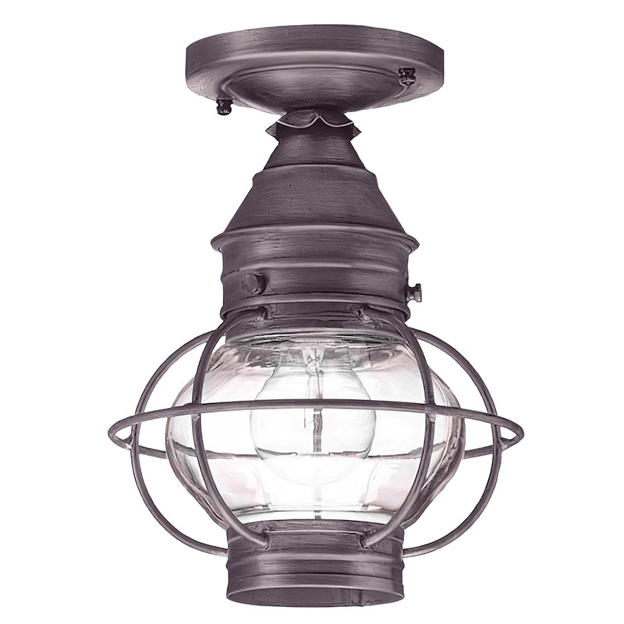 Onion 8 Inch Outdoor Flush Mount,