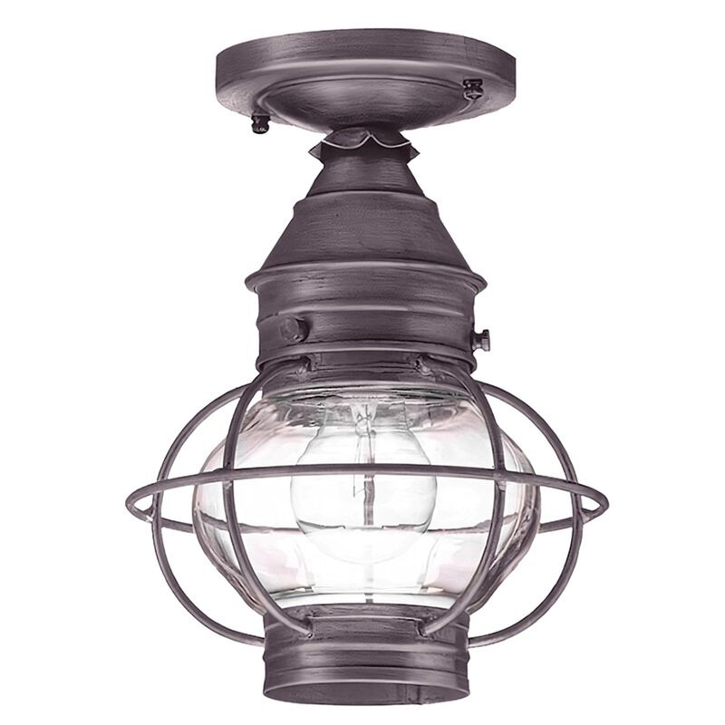 Onion 8 Inch Outdoor Flush Mount by Northeast Lantern