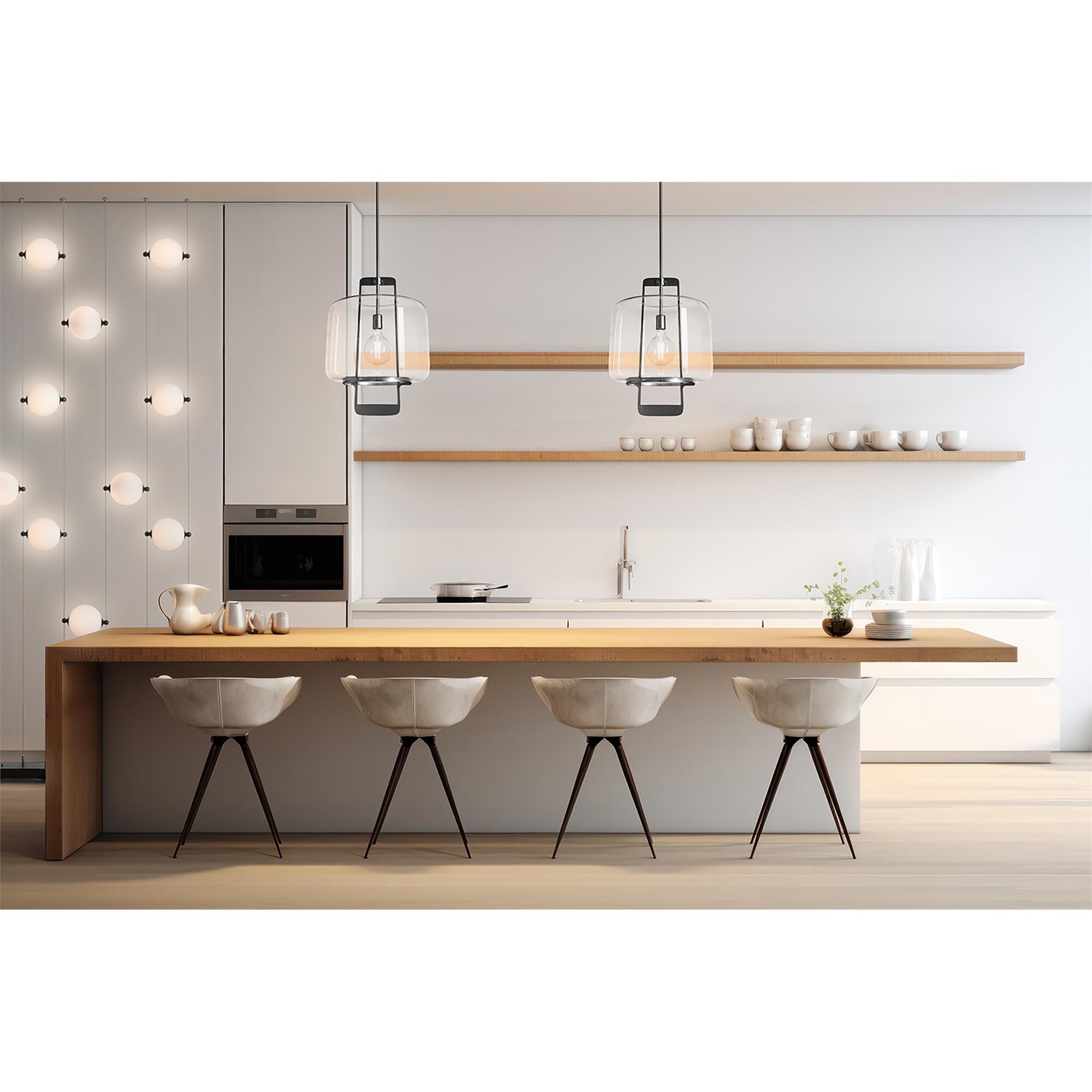 Shown in Oil Rubbed Bronze finish and Clear glass