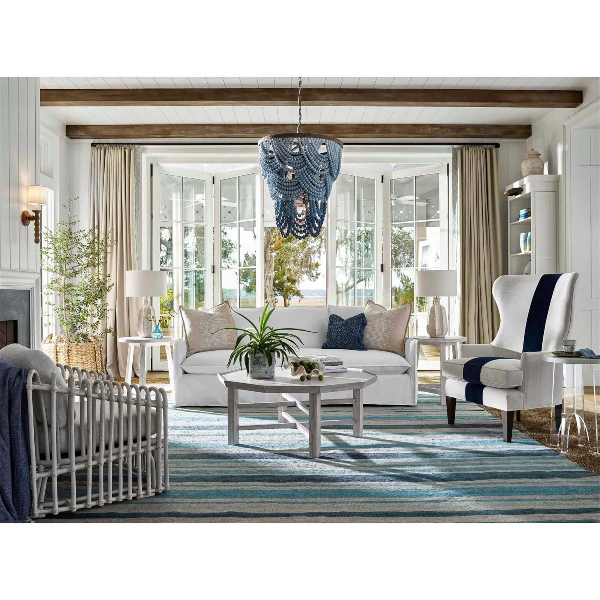 Shown in Natural finish and Linen shade