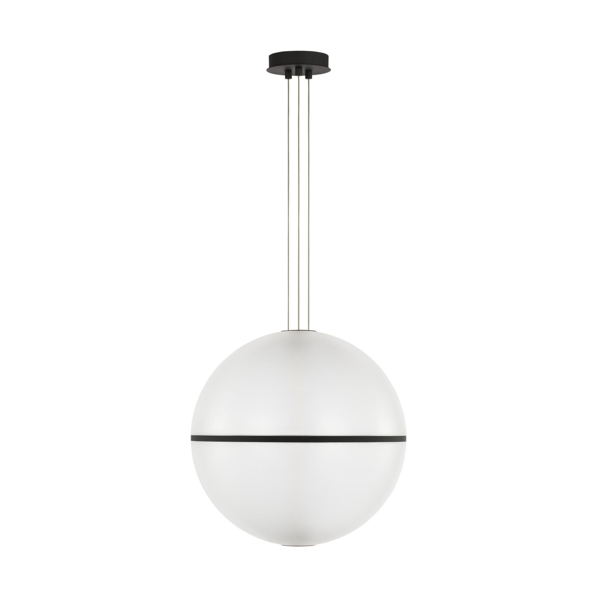 Shown in Nightshade Black finish and Opaque Carved Acrylic glass