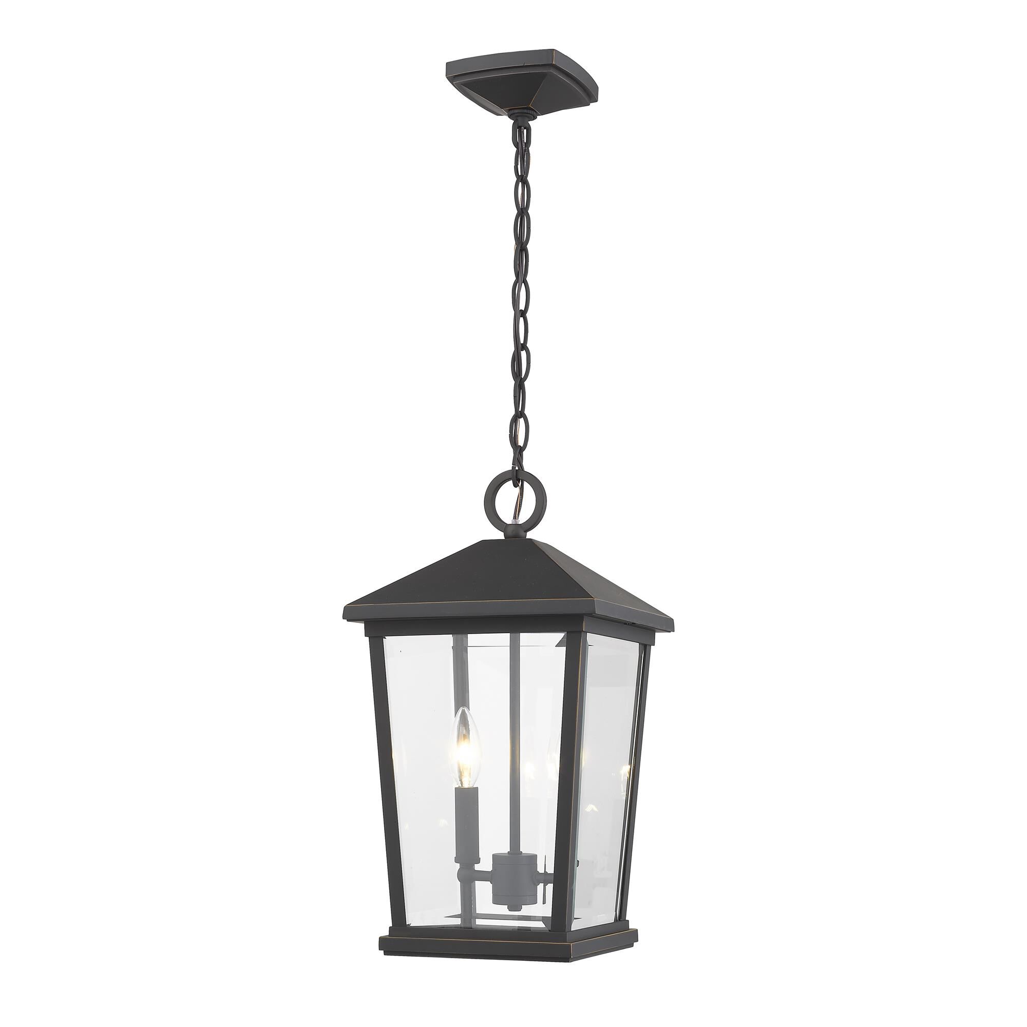 Beacon 17 Inch Tall 2 Light Outdoor Hanging Lantern by Z-Lite