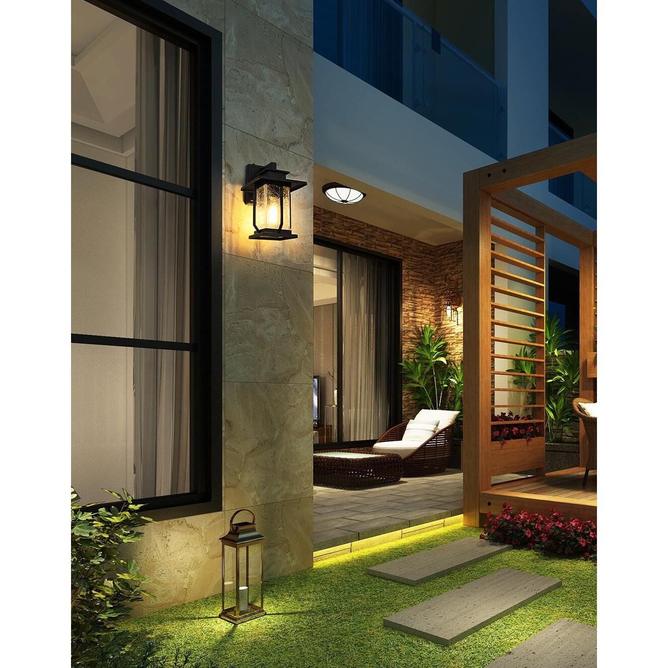 Salem 7 Inch Outdoor Wall Light by Elegant Lighting