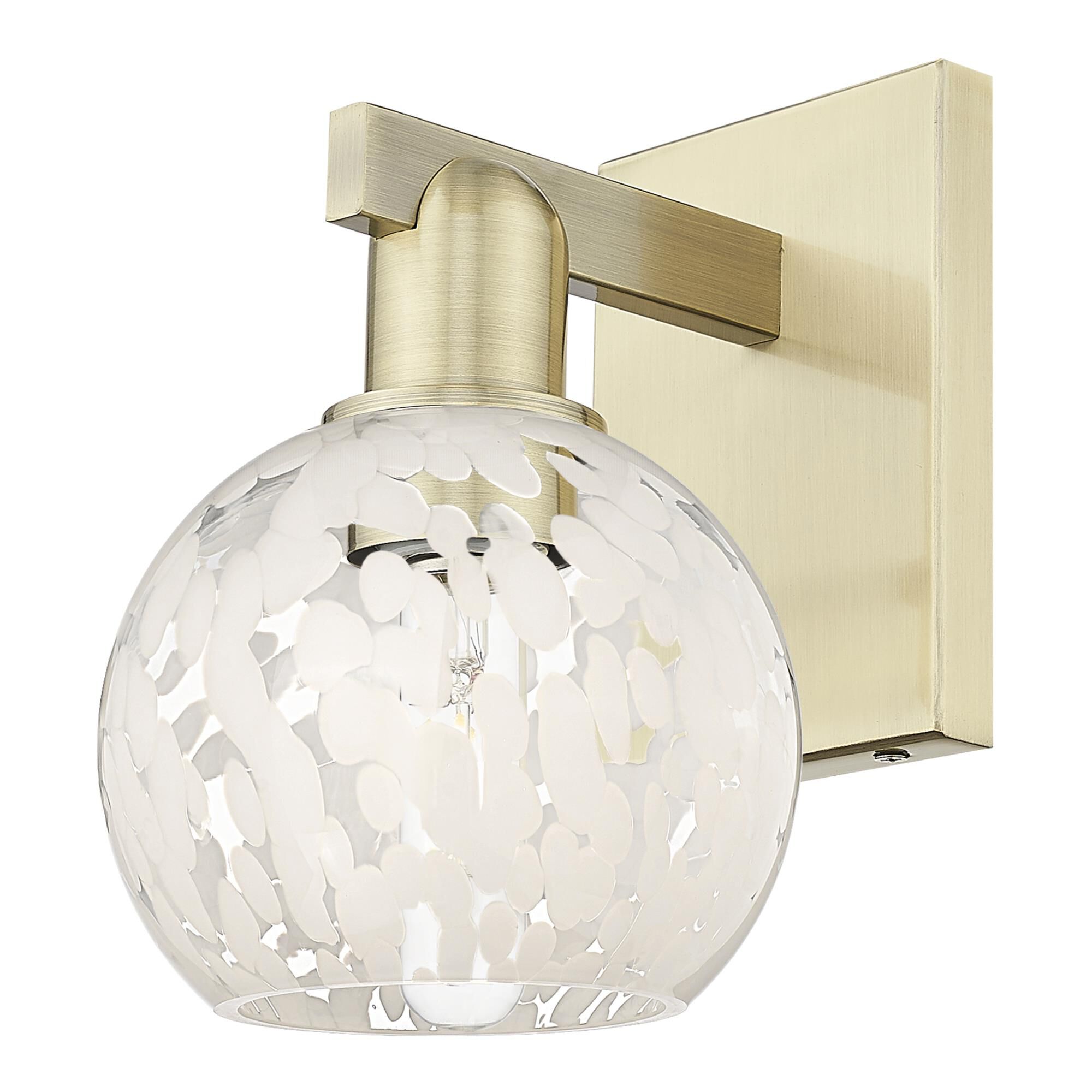 Bruno Marashlian White Mouchette 10 Inch Wall Sconce by Innovations Lighting