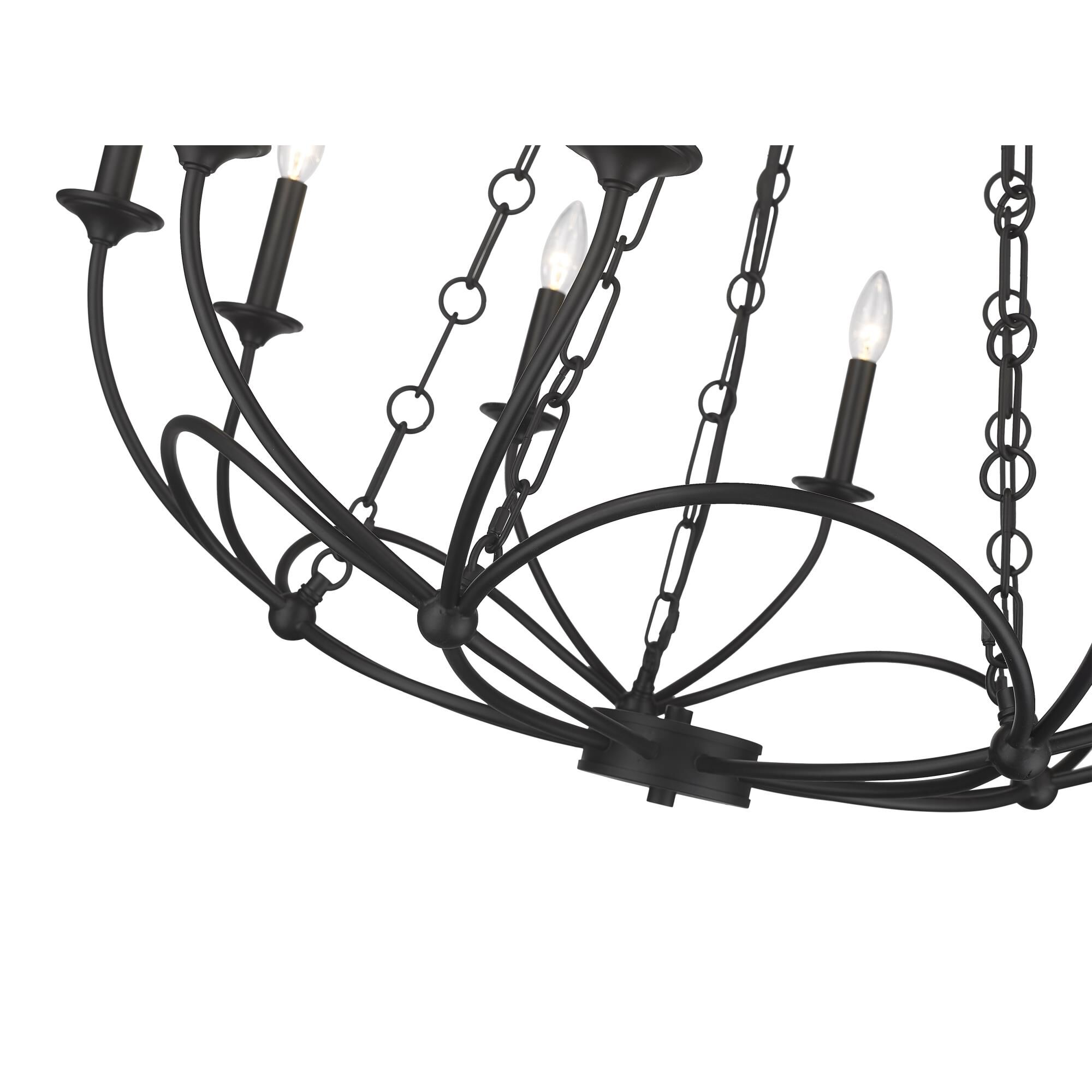 Arabella 33 Inch 10 Light Chandelier by Z-Lite