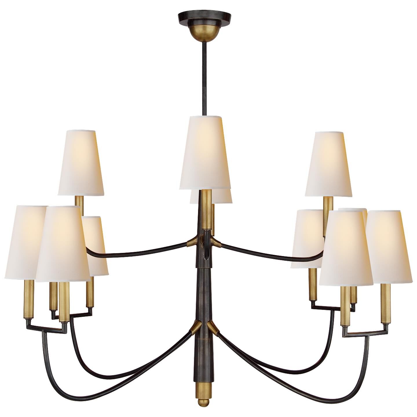 Thomas O'Brien Farlane 48 Inch 12 Light Chandelier by Visual Comfort Signature Collection