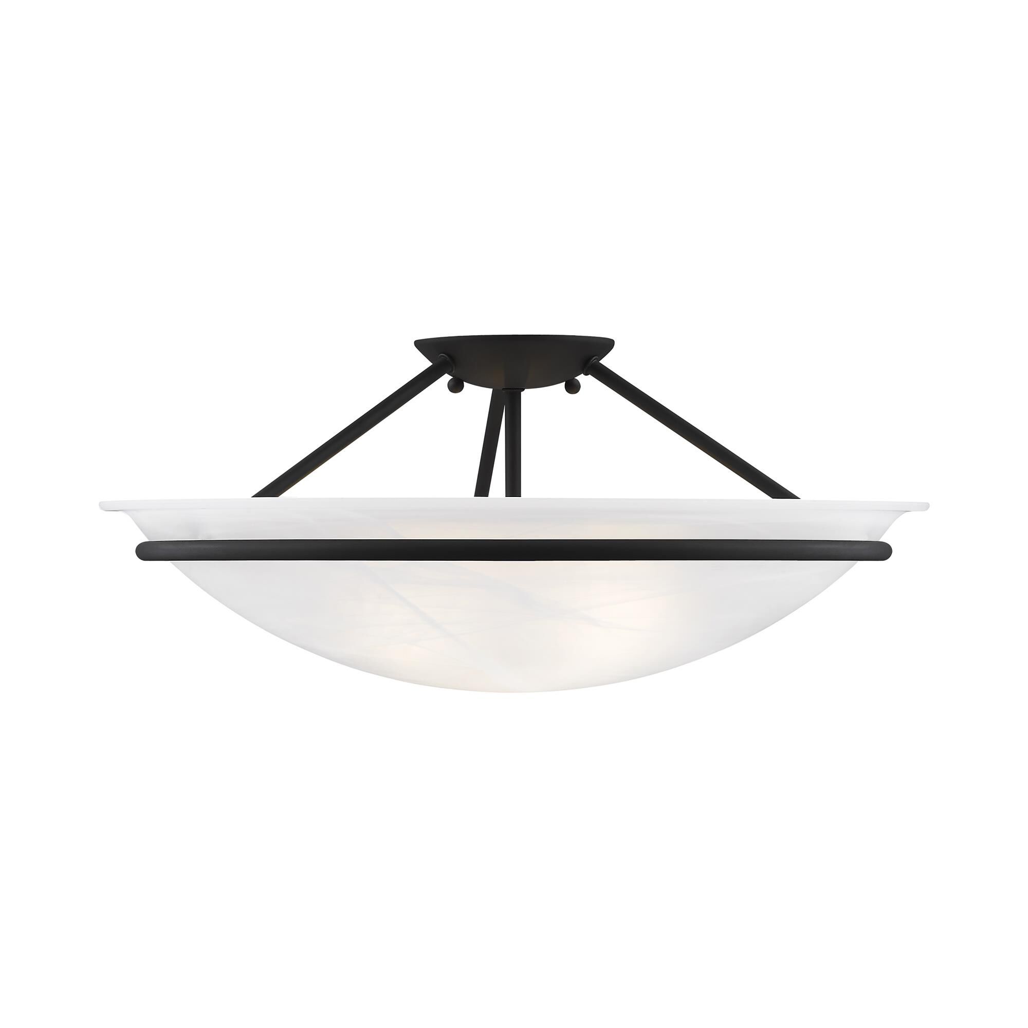 Newburgh 20 Inch 3 Light Semi Flush Mount by Livex Lighting