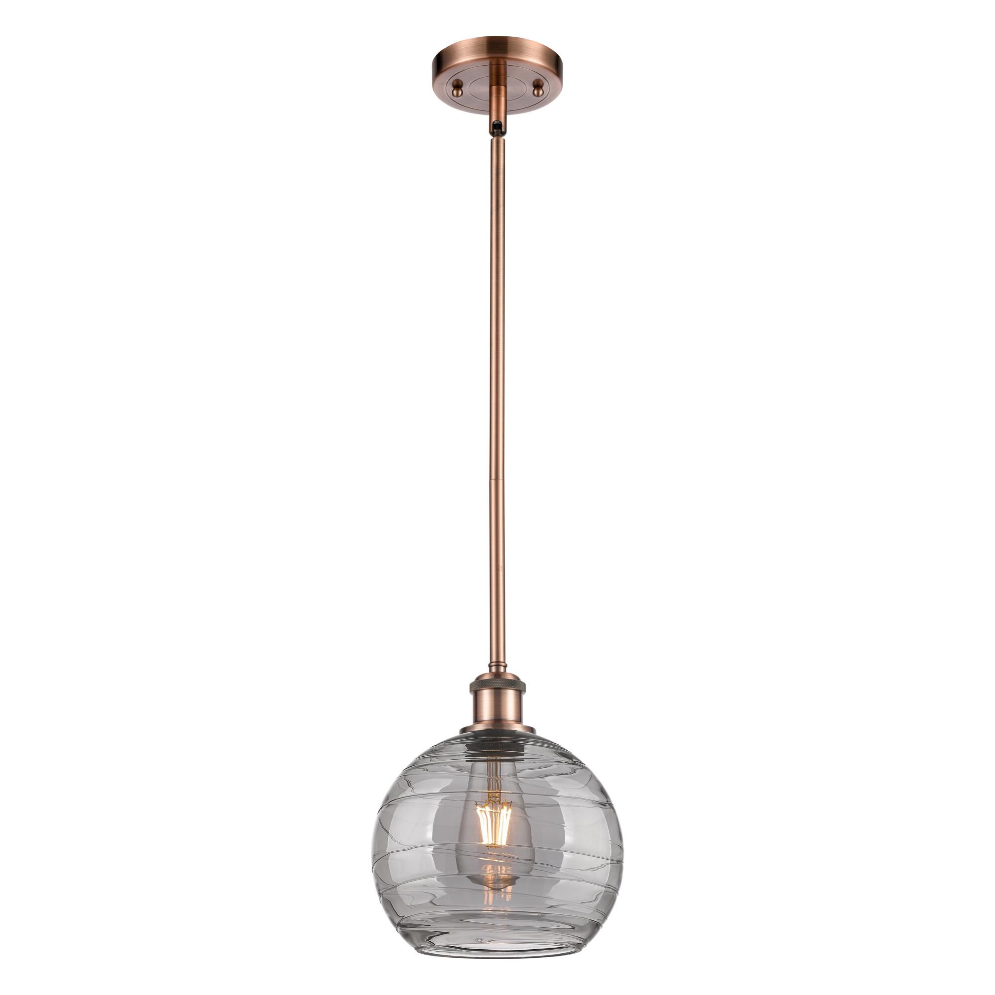 Bruno Marashlian Athens Deco Swirl 8 Inch Mini Pendant by Innovations Lighting