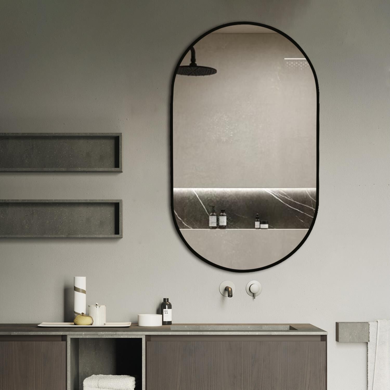 En Passant Bathroom Mirrors by Decor Wonderland