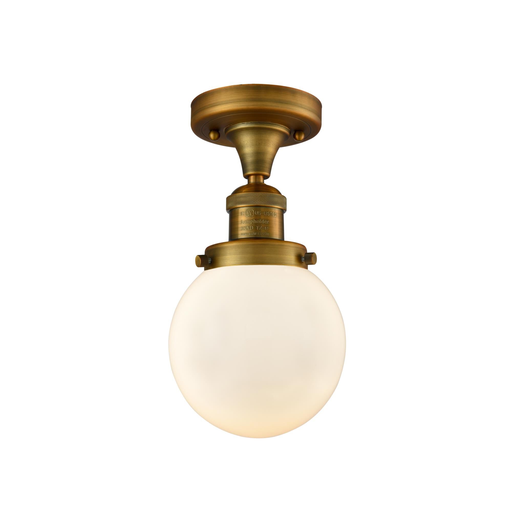 Bruno Marashlian Beacon 6 Inch 1 Light Semi Flush Mount by Innovations Lighting