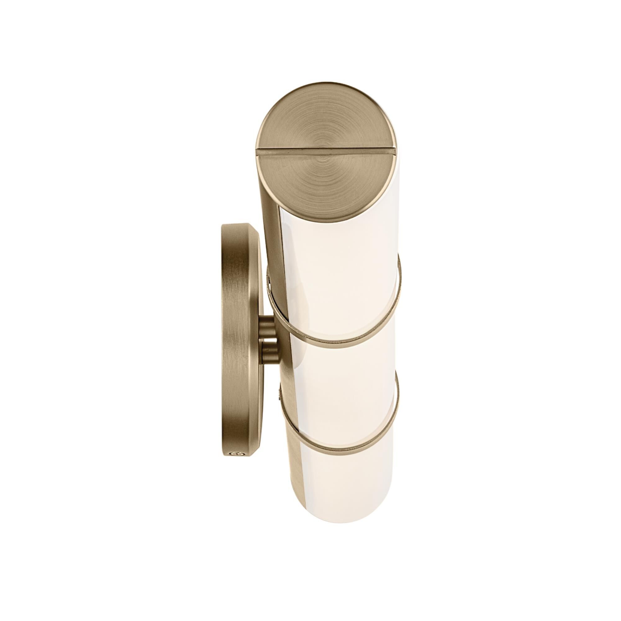Shown in Champagne Bronze finish and Clear with Painted White Inside glass
