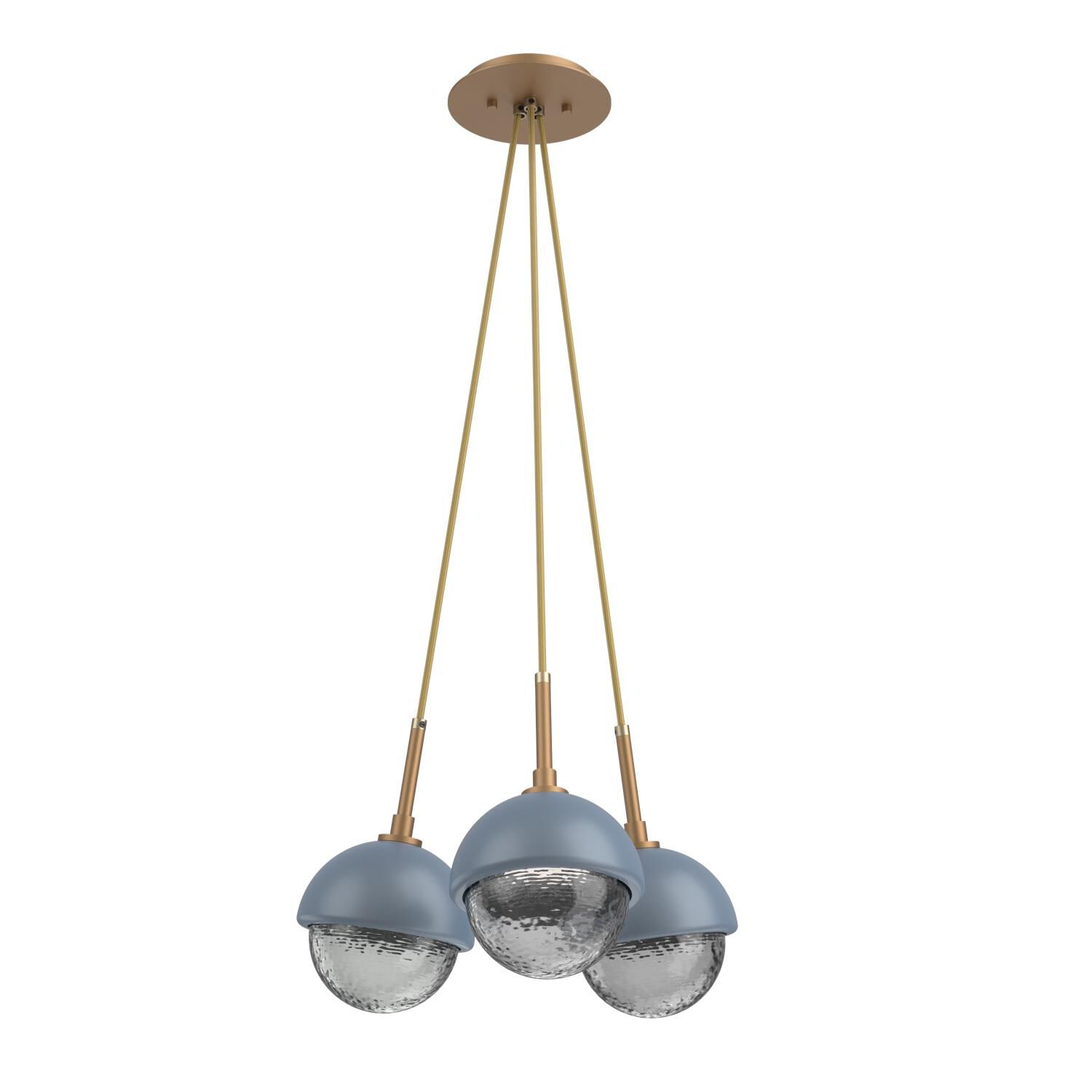 Levi Wilson Cabochon 13 Inch Multi Pendant Light by Hammerton Studio