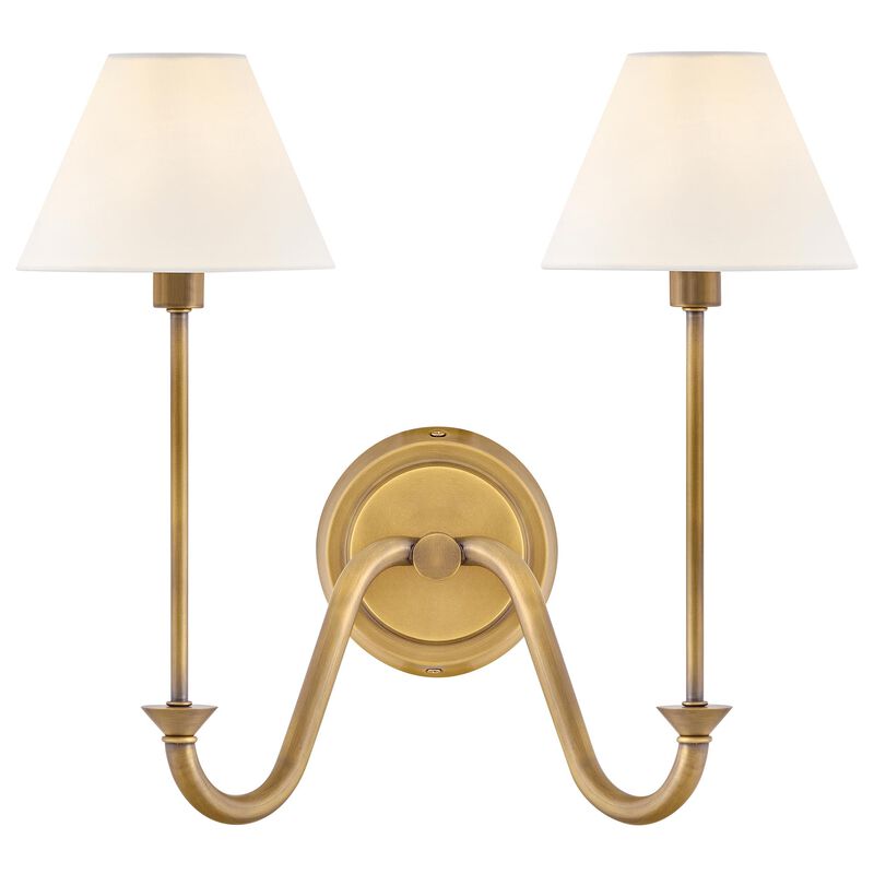 Greta 16 Inch Wide 2 Light Wall Sconce by Hinkley