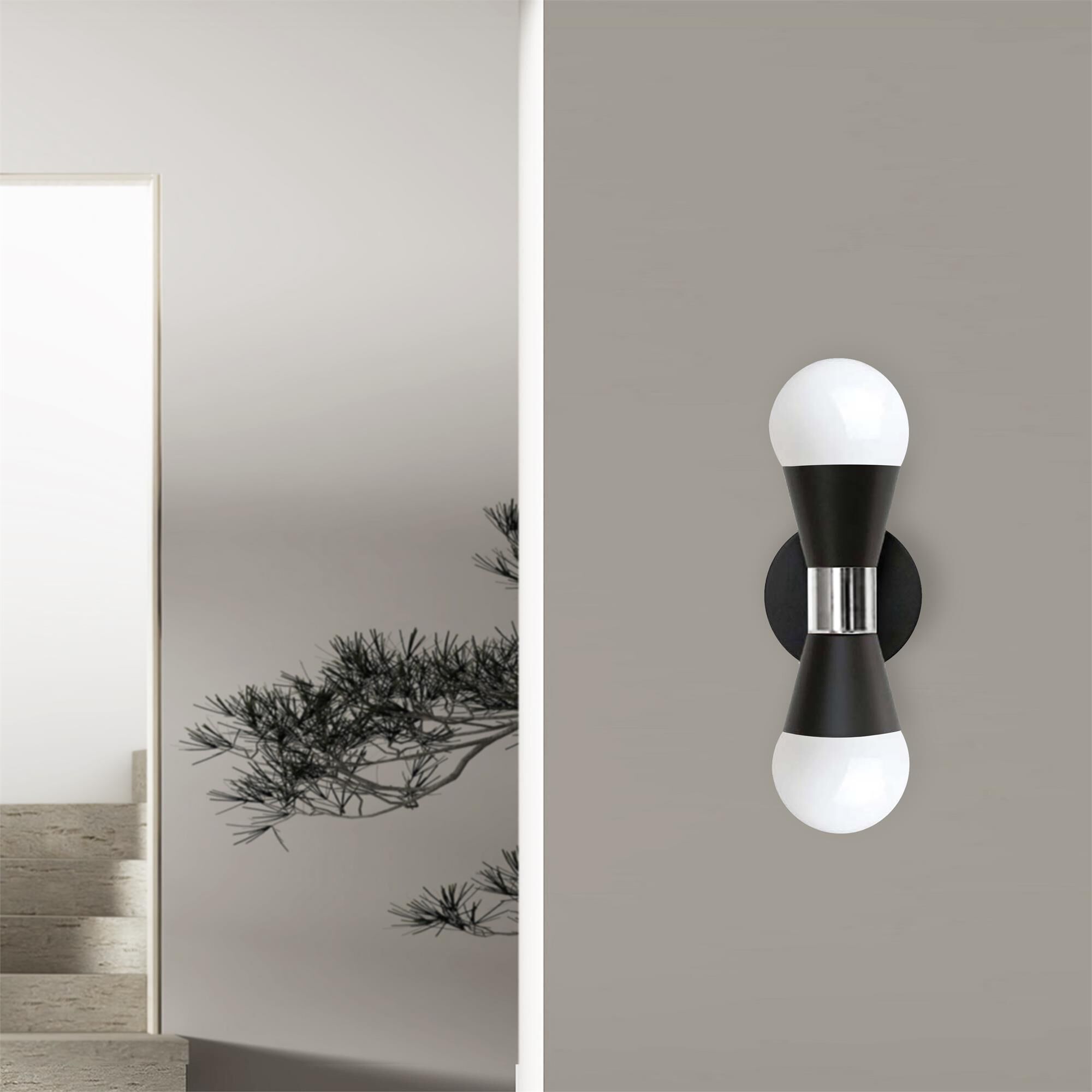 Shown in Black and Polished Chrome finish